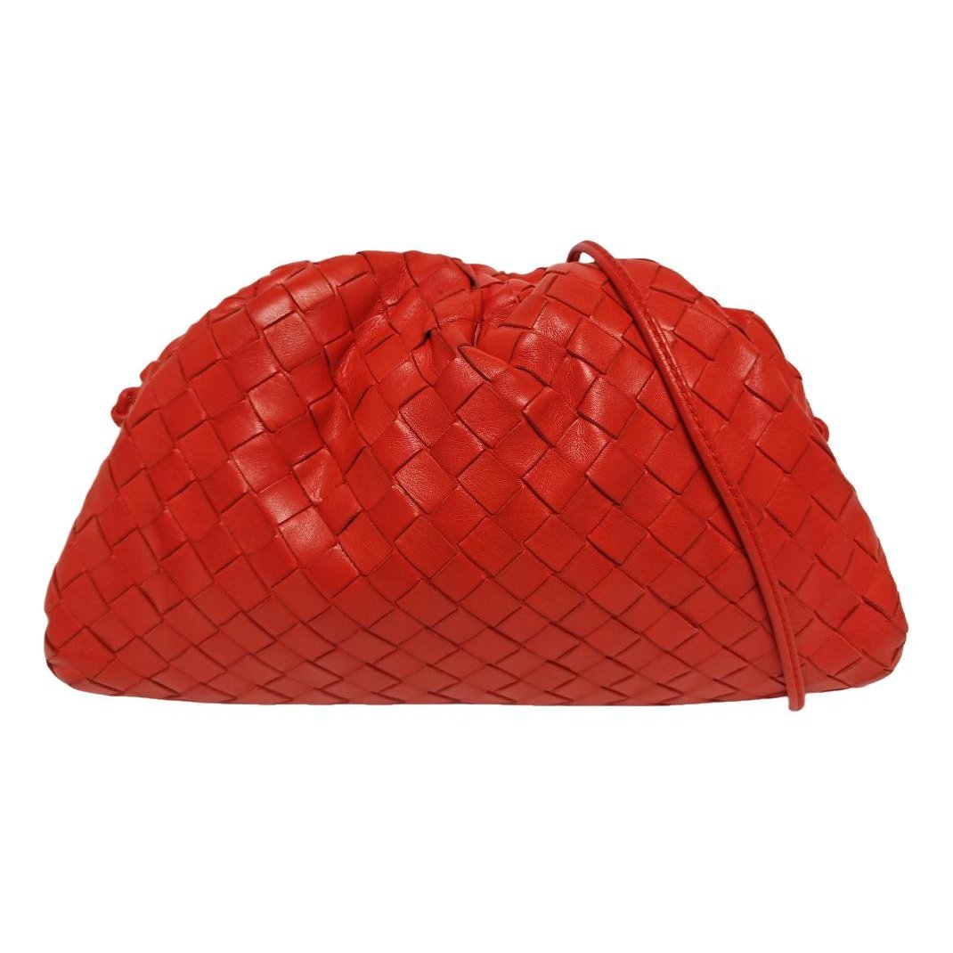 Pouch leather handbag