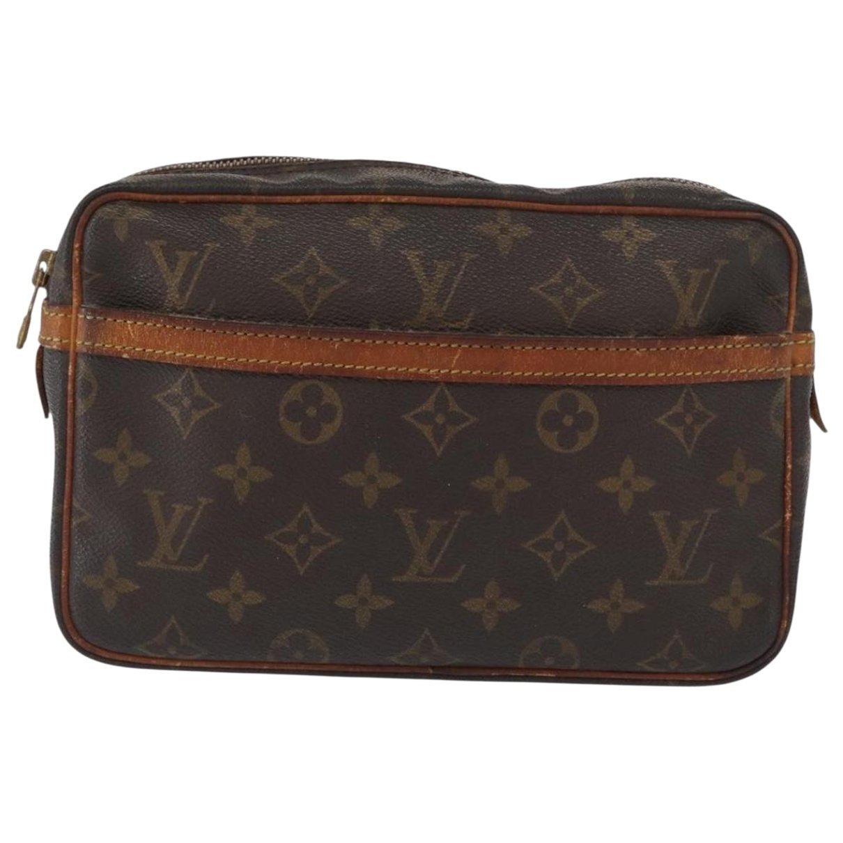 Leather clutch bag