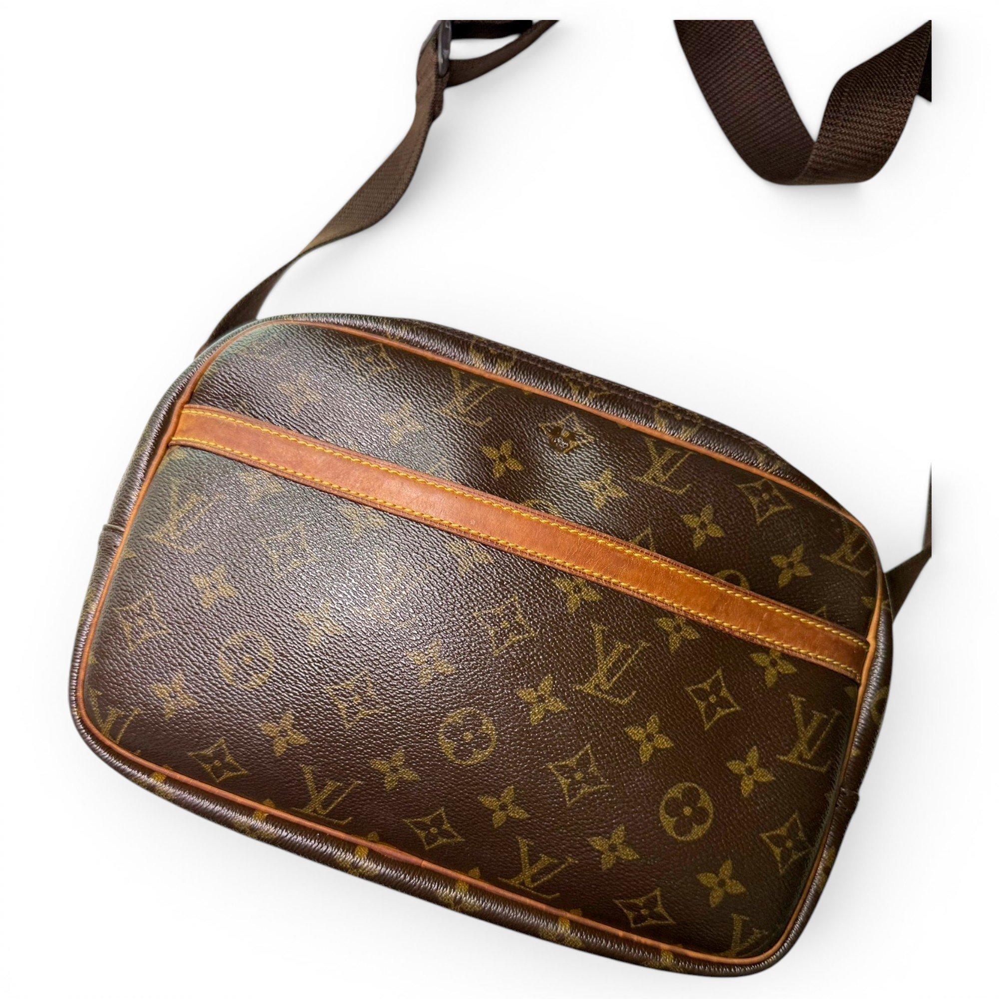 Reporter leather crossbody bag