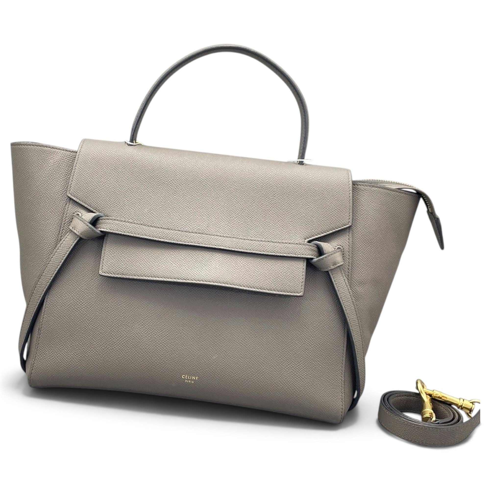 Belt leather handbag