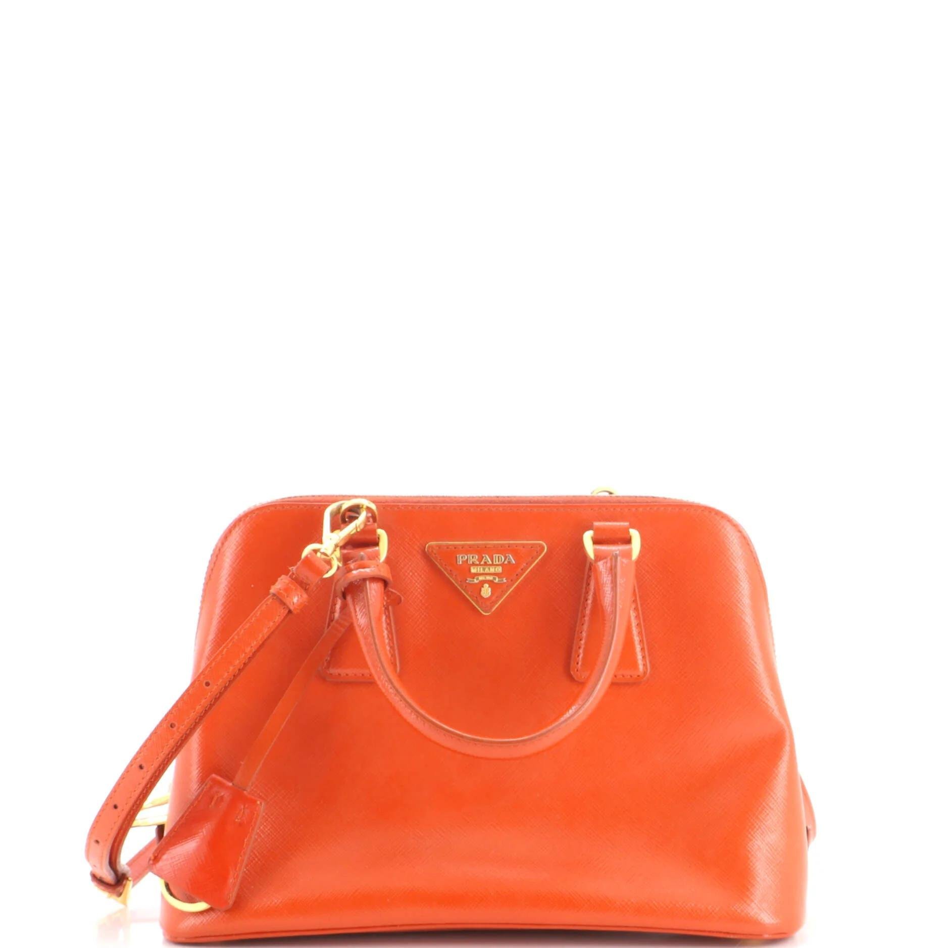 Patent leather satchel