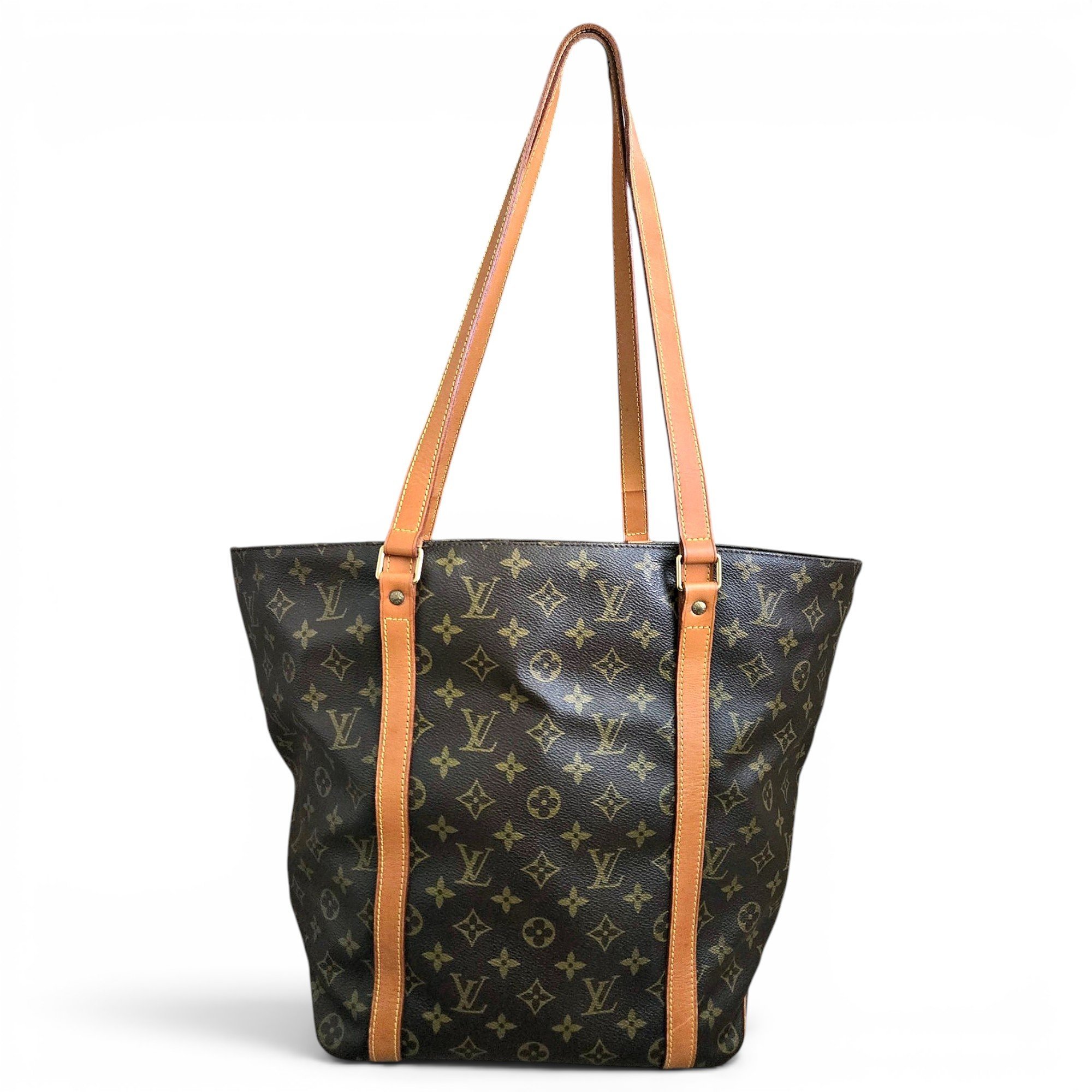 Shopping leather tote