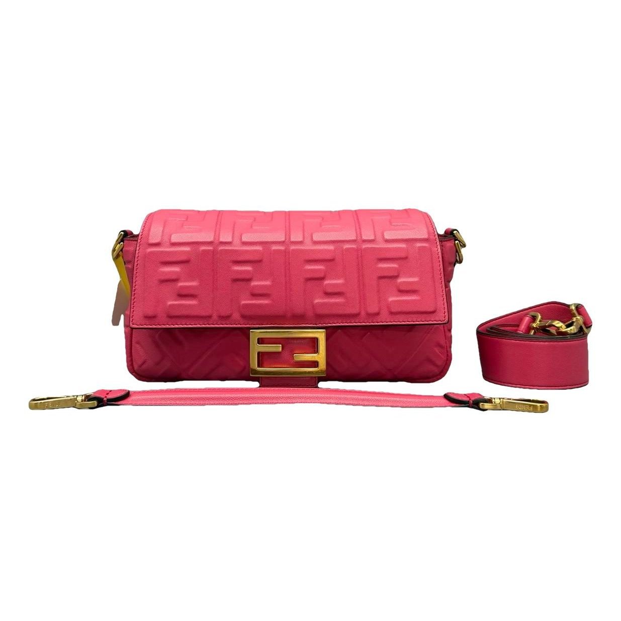Baguette leather handbag