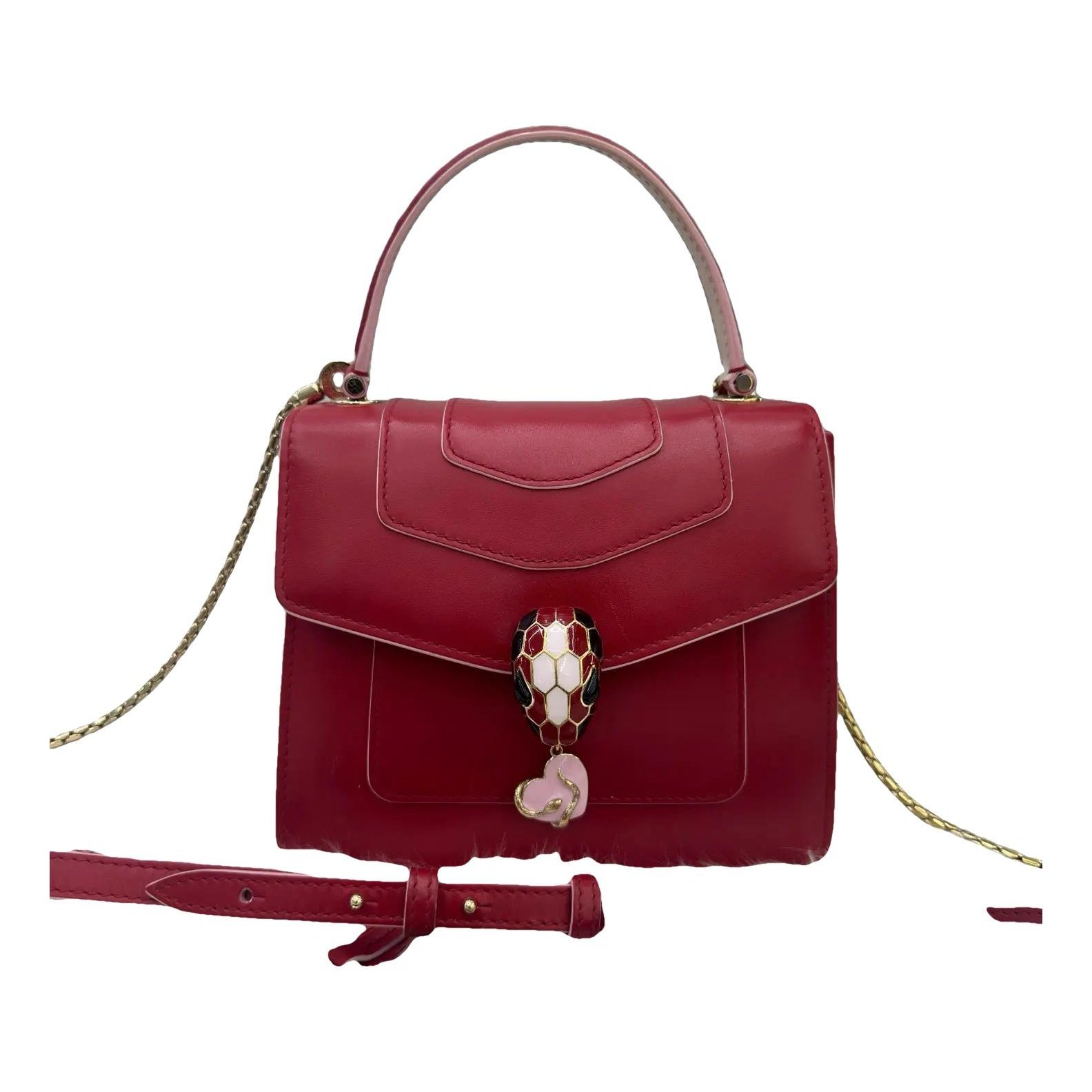 Serpenti leather crossbody bag