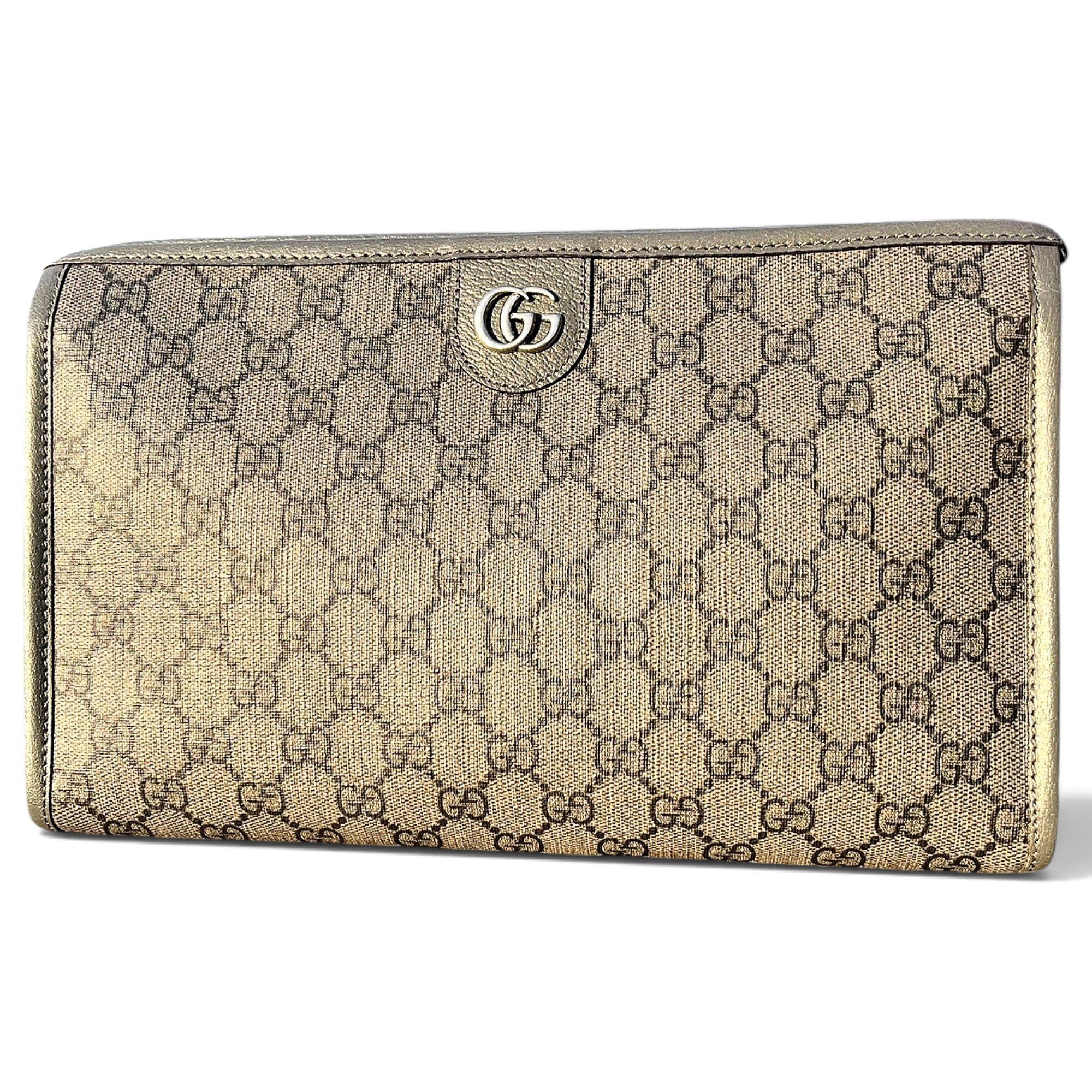 Ophidia cloth clutch bag