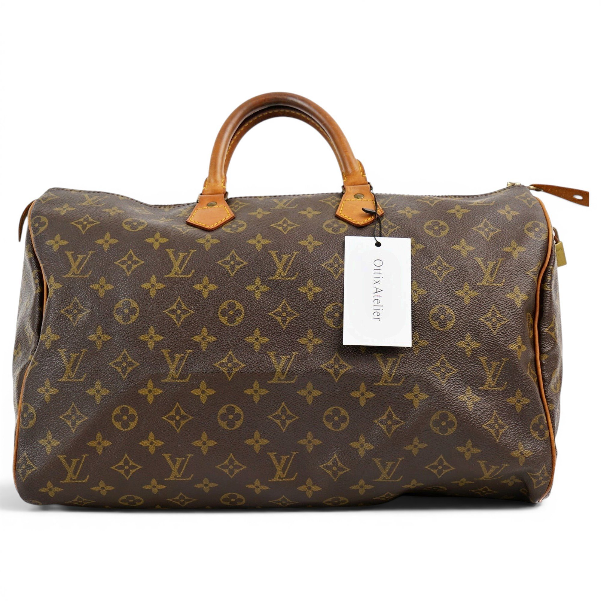 Speedy leather handbag