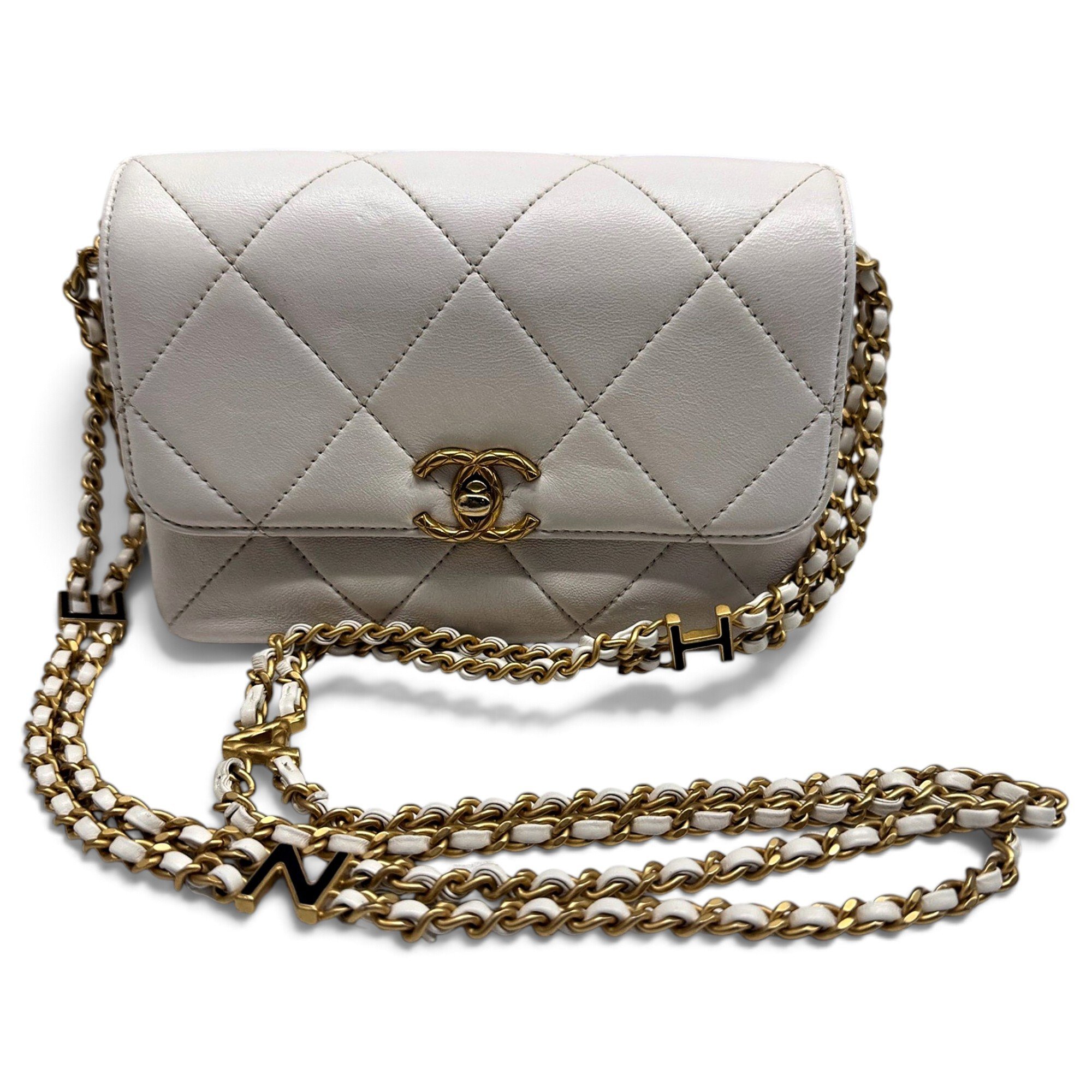 Coco Luxe leather handbag