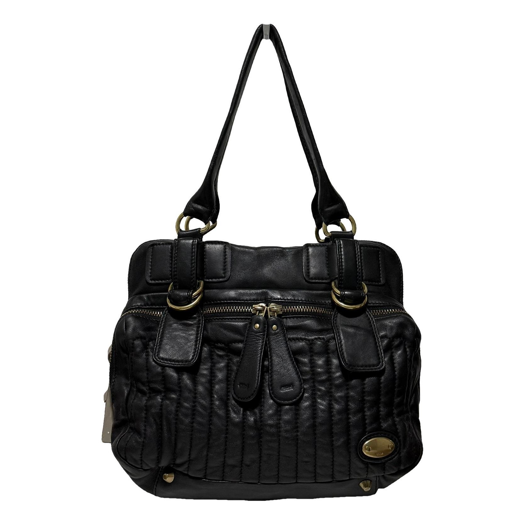 Bay leather handbag