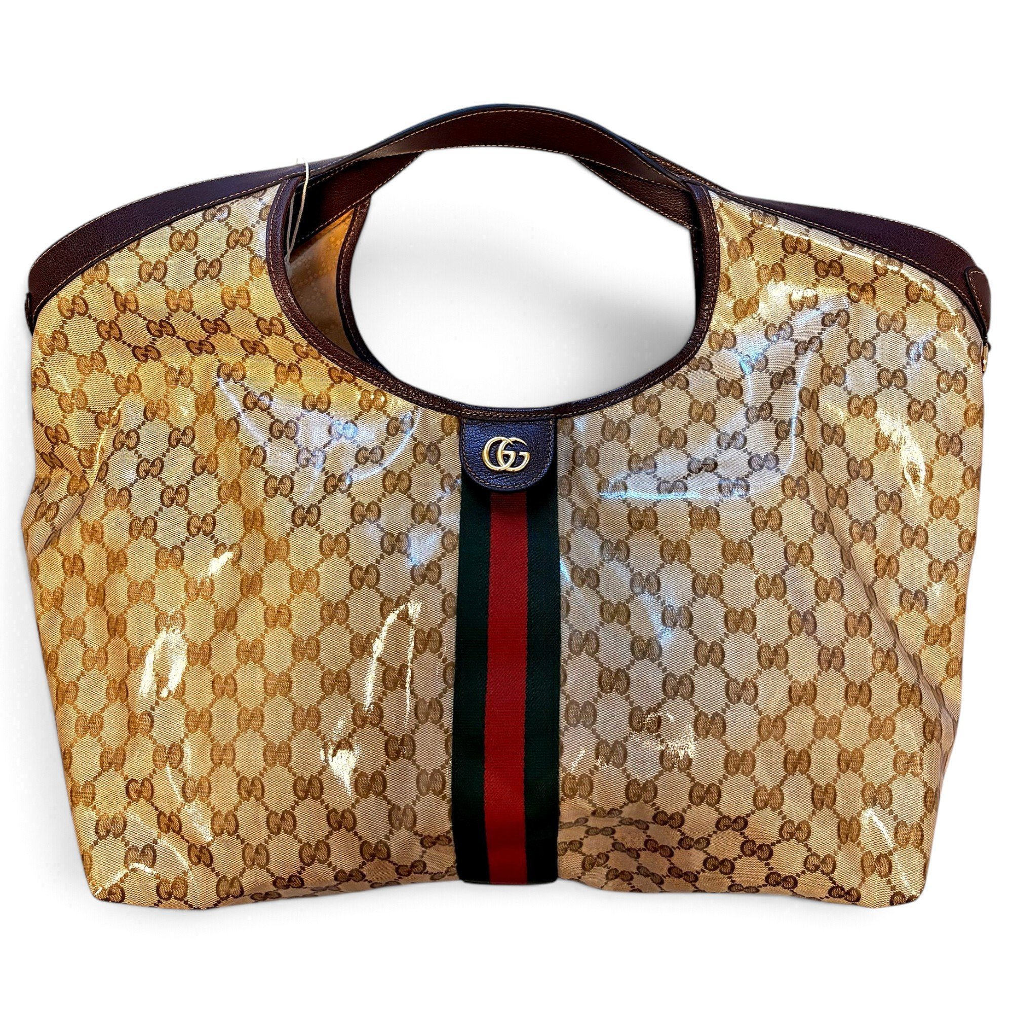 Gucci Giglio patent leather tote