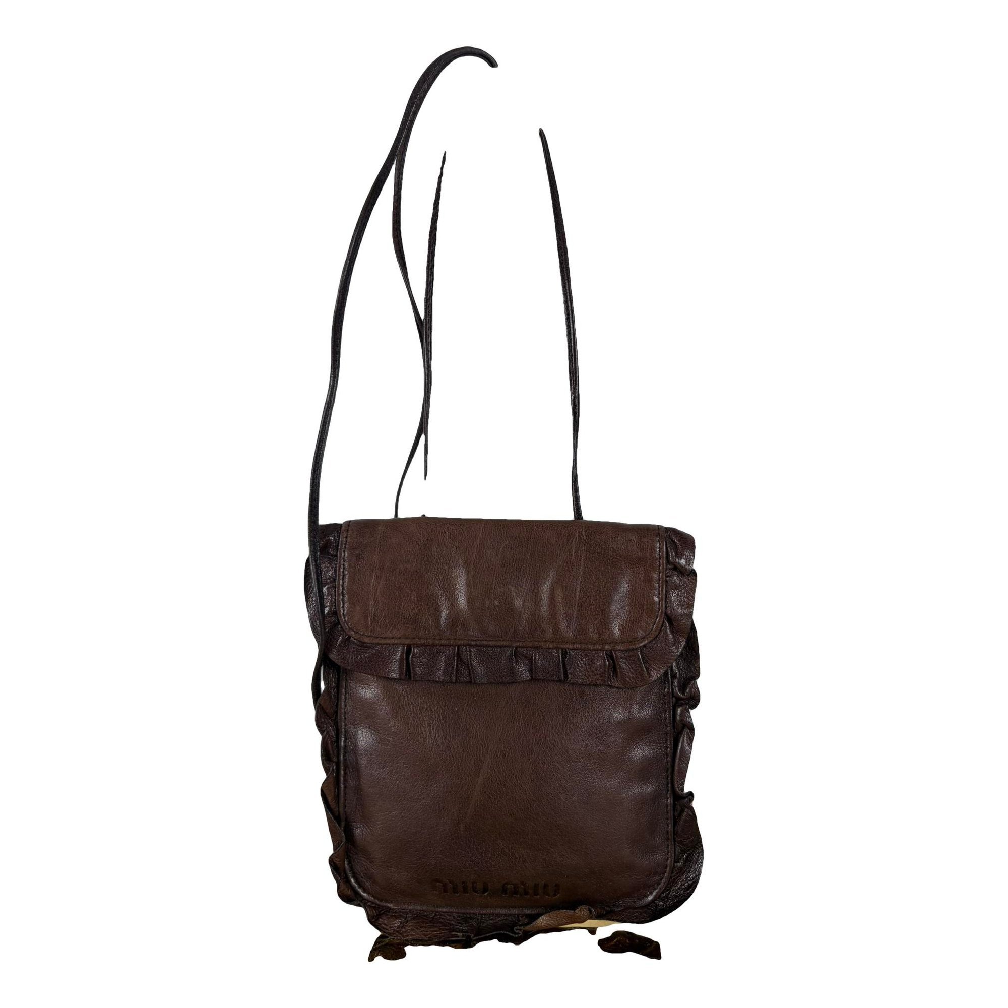 Leather crossbody bag
