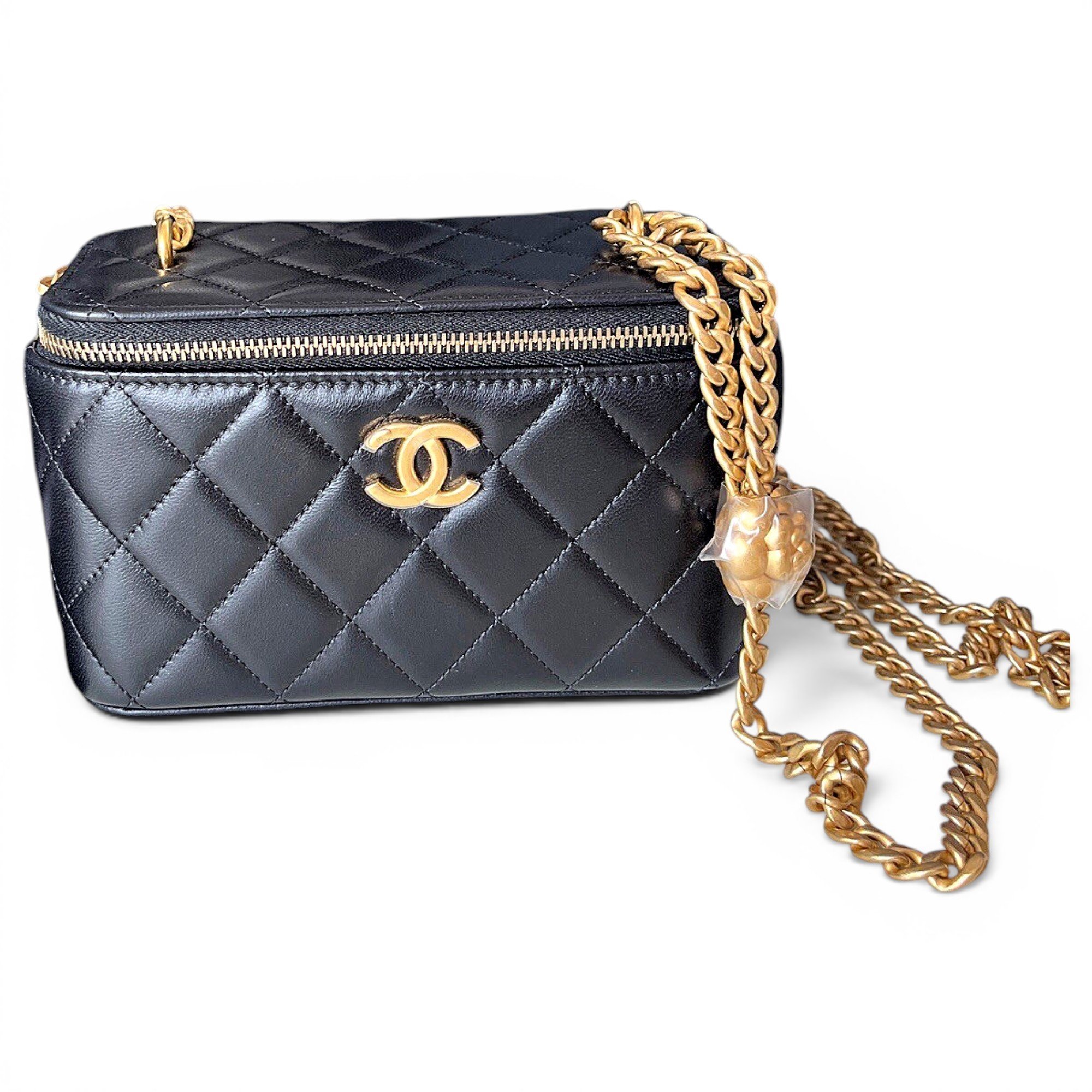 Trendy CC Vanity leather handbag