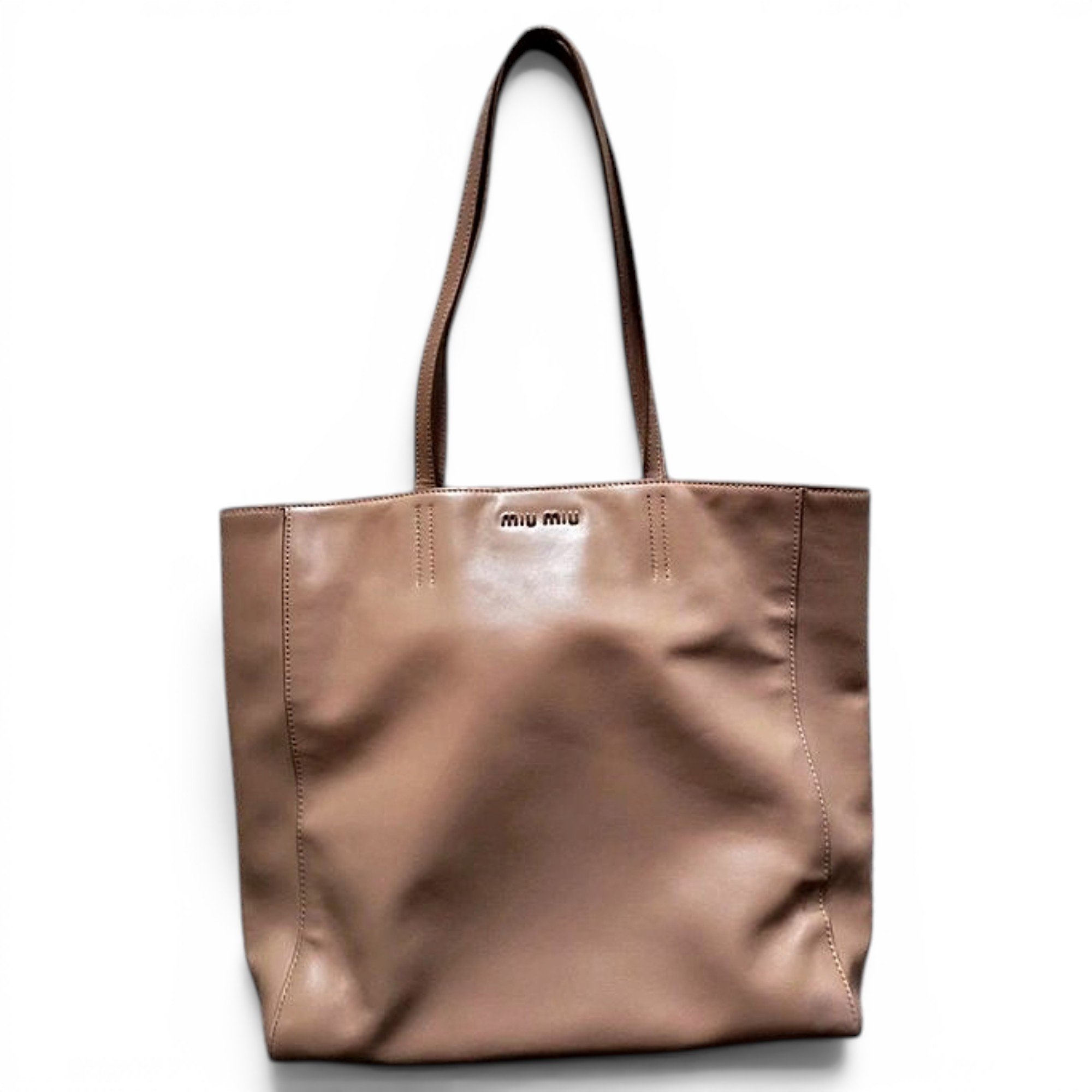 Miu Miu Aventure leather tote