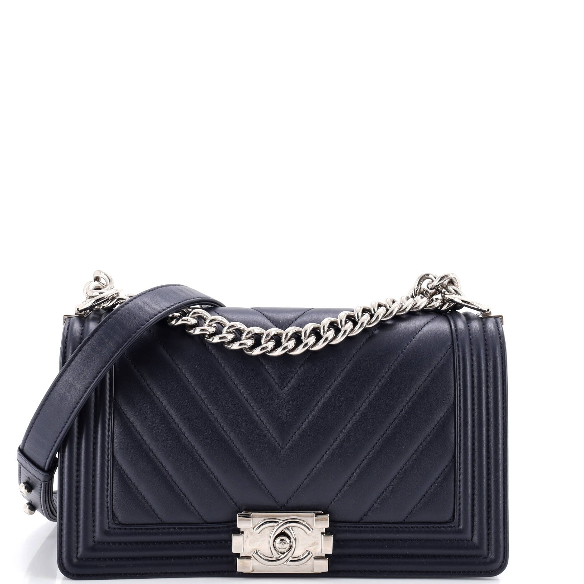 Boy Flap Bag Chevron Calfskin Old Medium