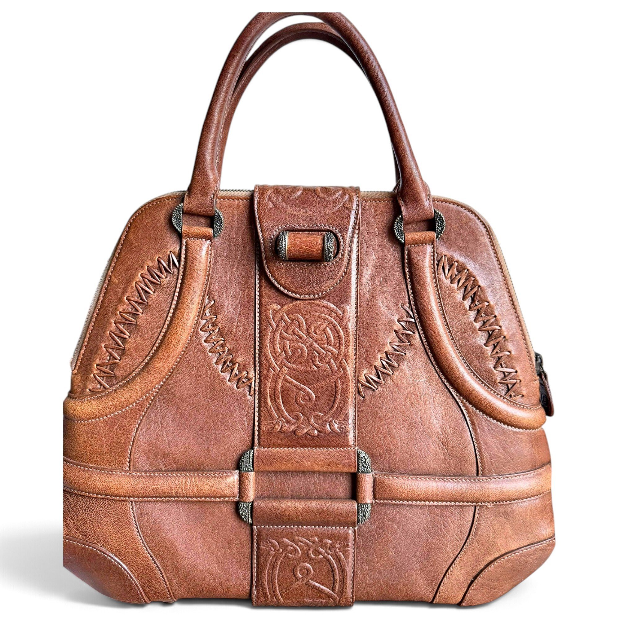 Leather handbag