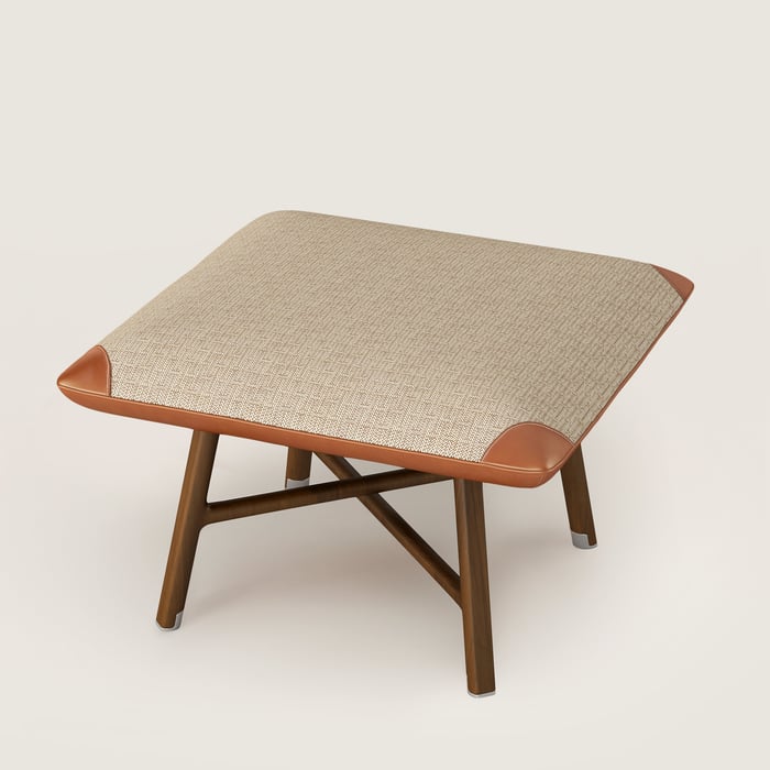 Les Necessaires d'Hermès "Carre d'Assise" Low Stool, High Model