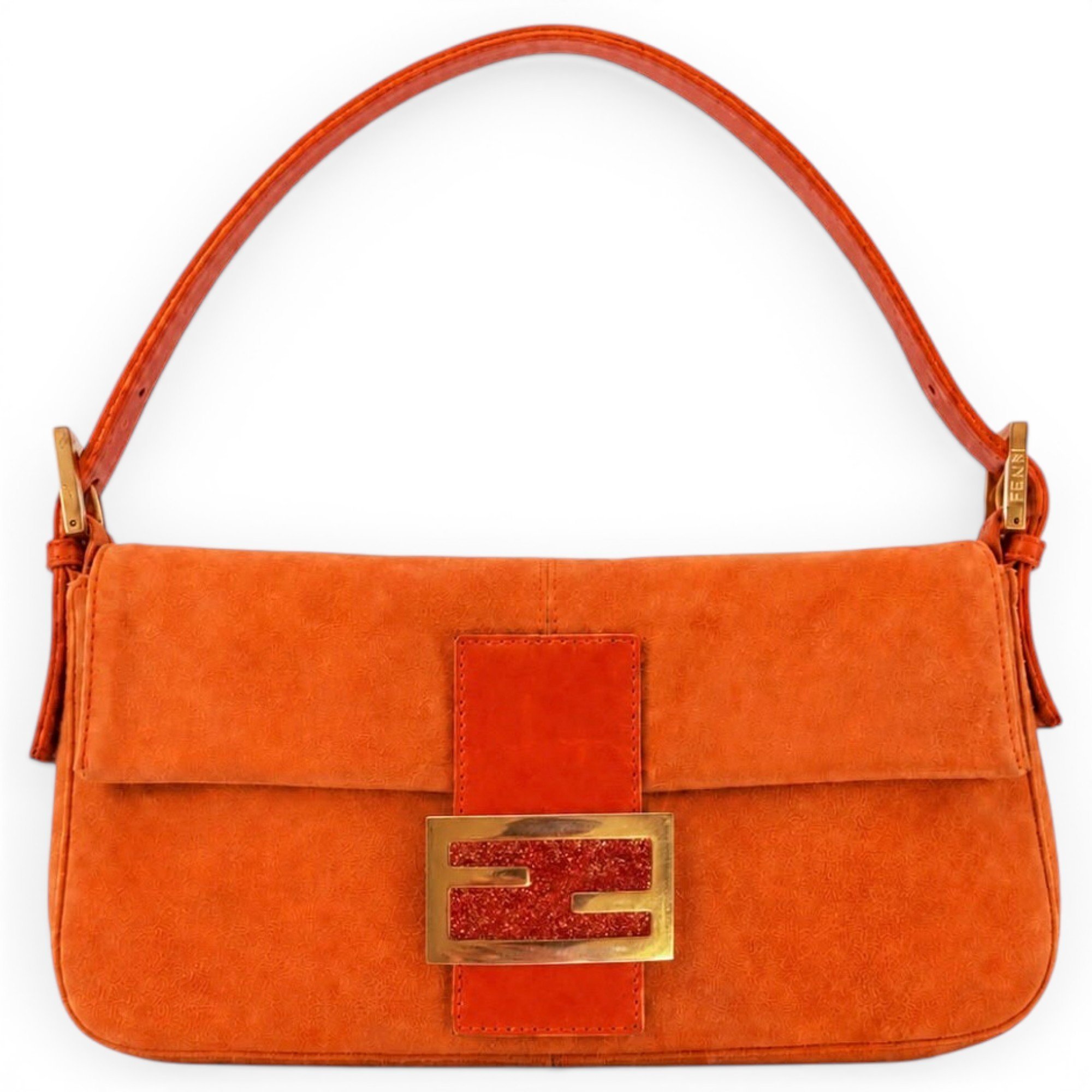 Baguette leather handbag