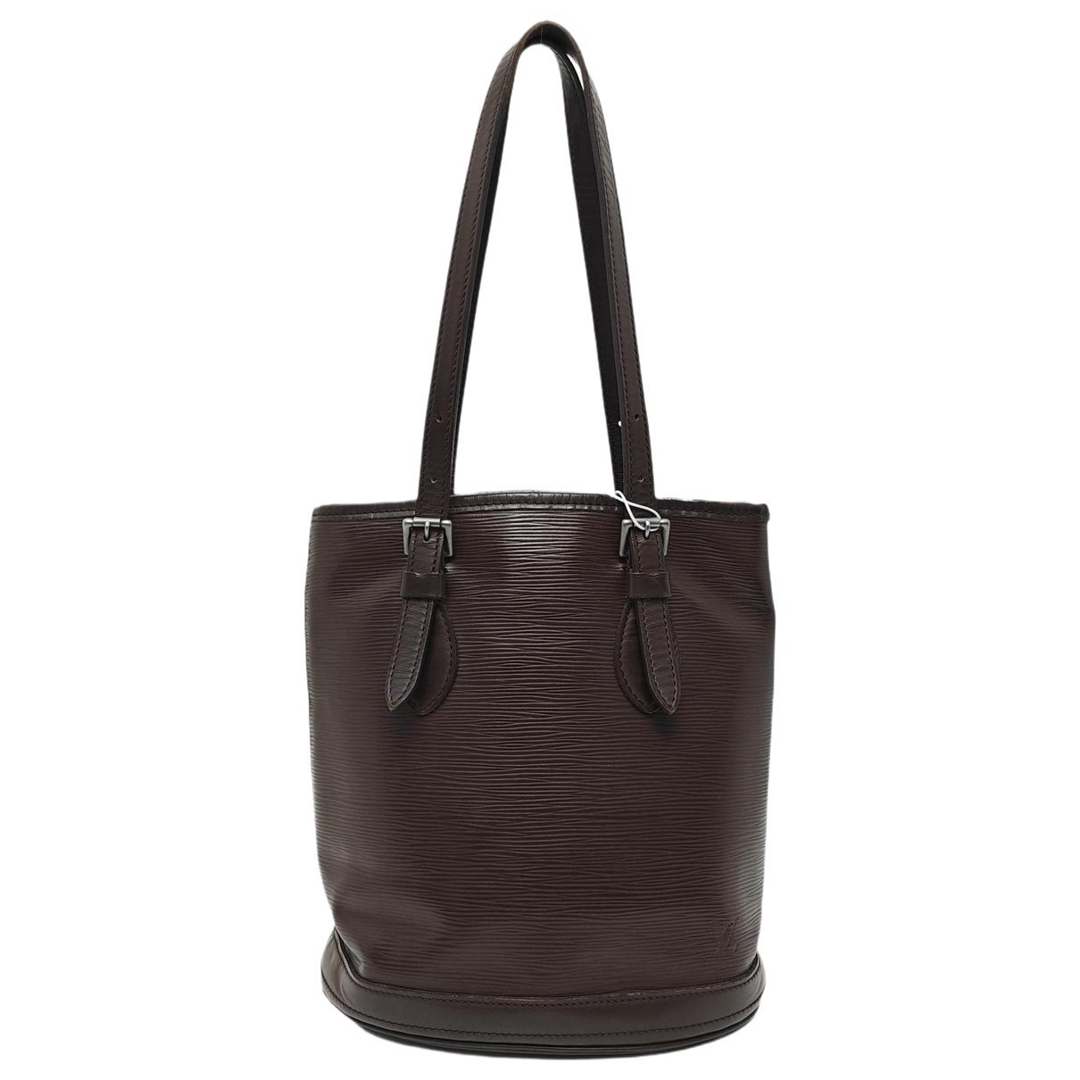 Bucket leather handbag