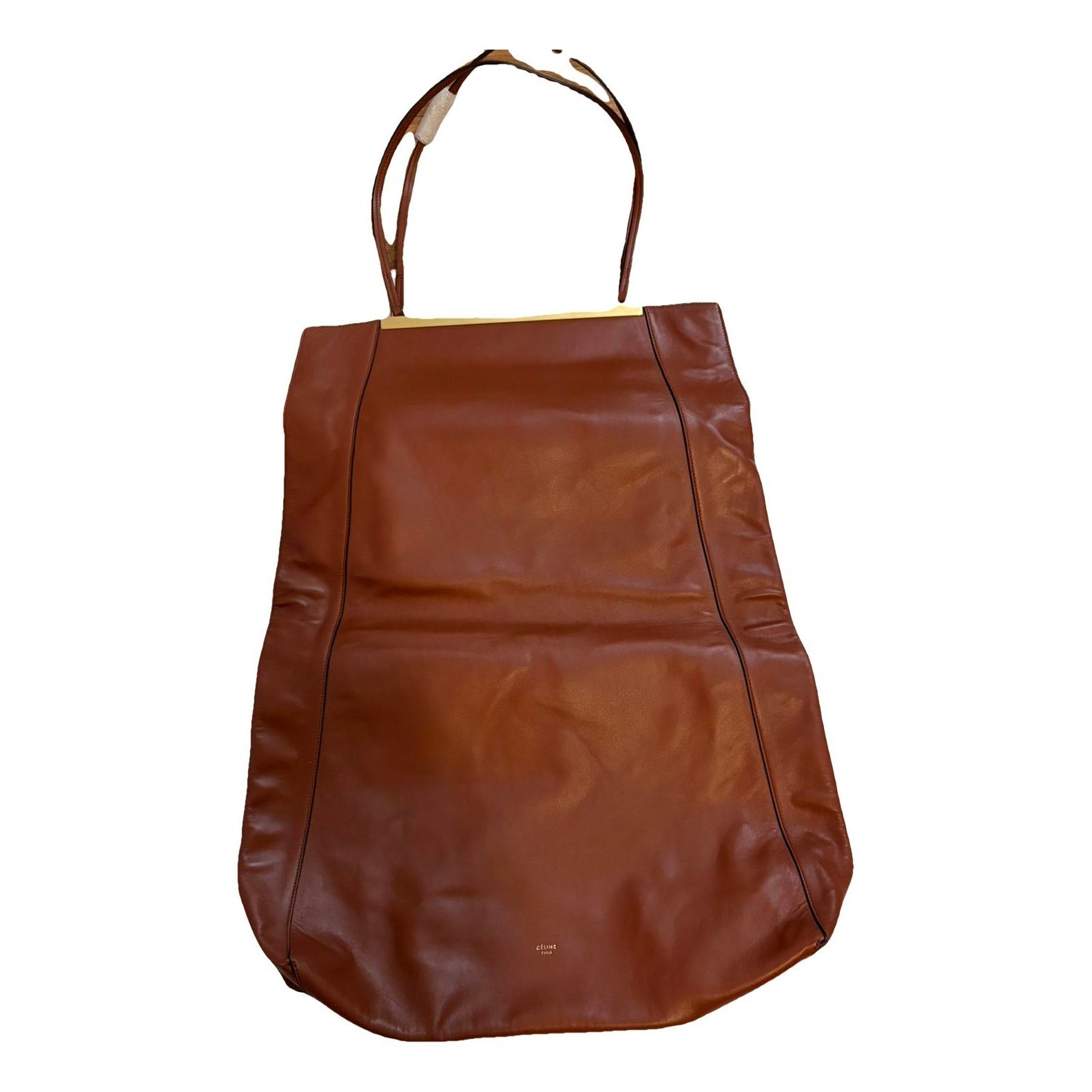 Cabas leather handbag