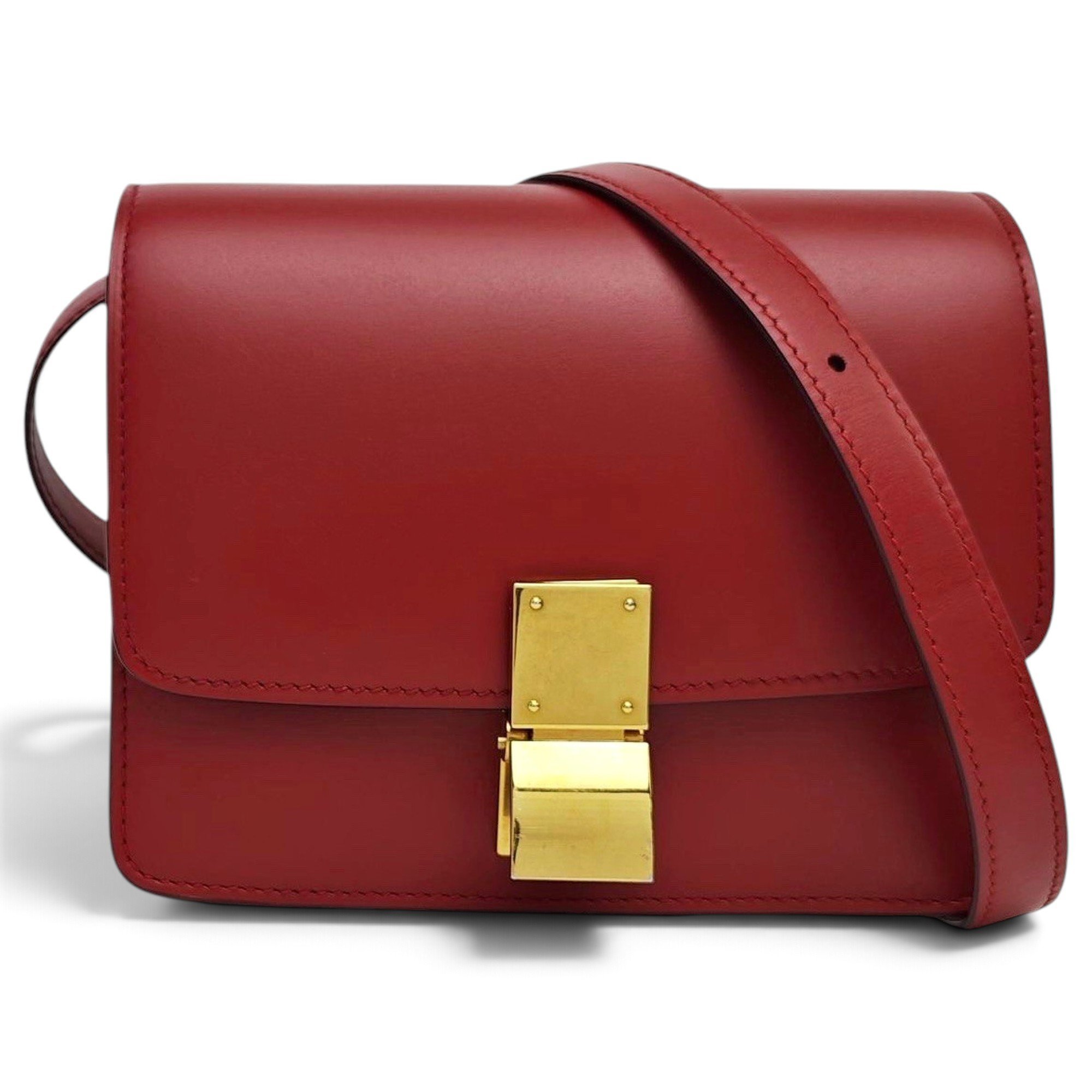 Classic leather crossbody bag