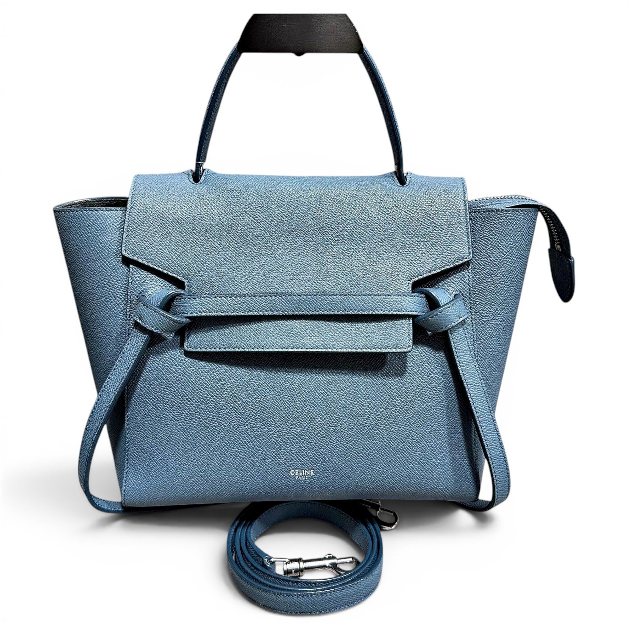 Belt leather handbag