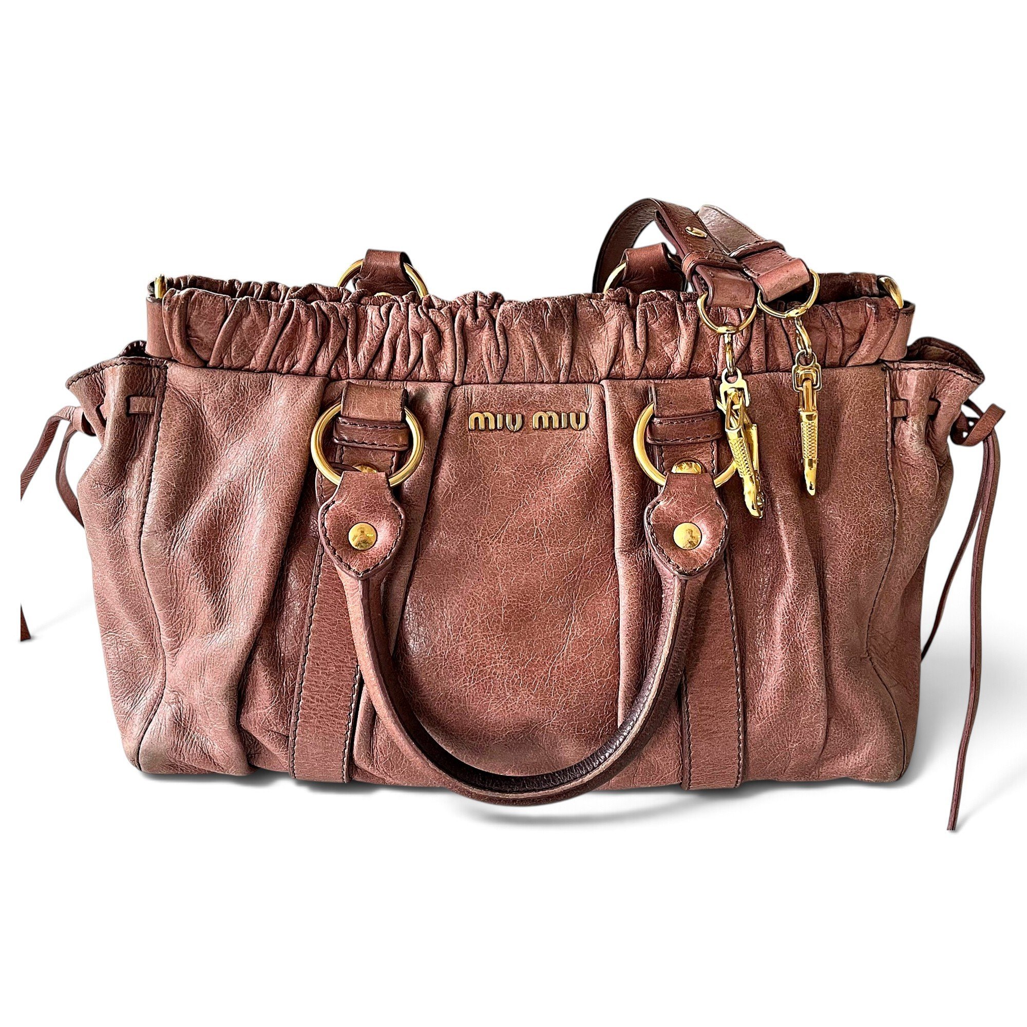 Miu Miu Vitello leather handbag