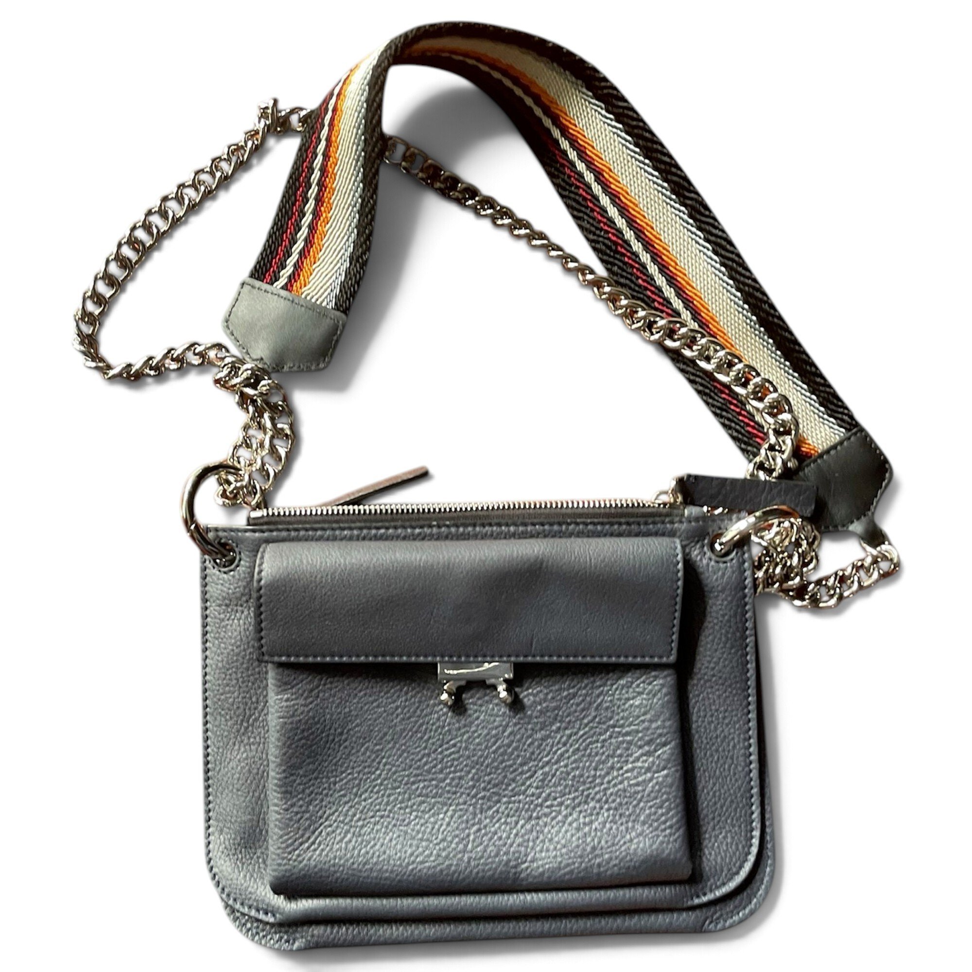 Trunk leather handbag