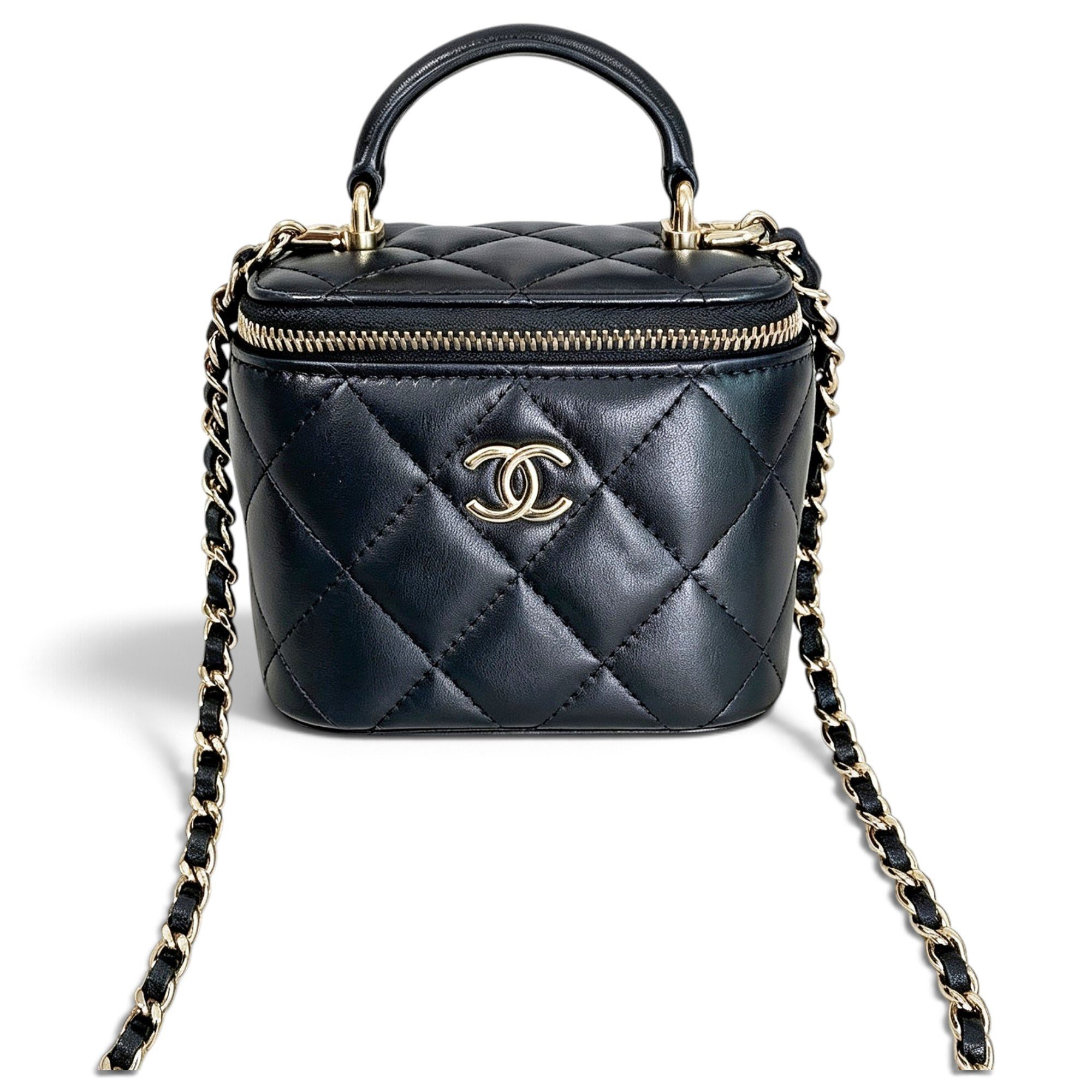 Trendy CC Vanity leather handbag