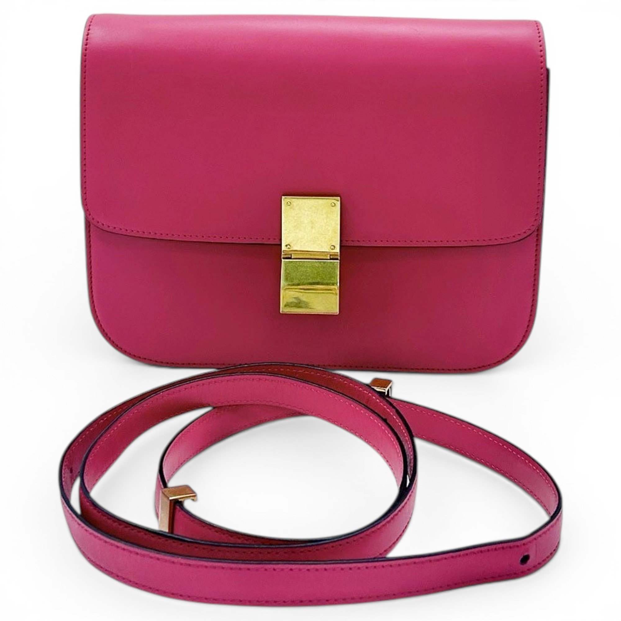 Classic leather crossbody bag
