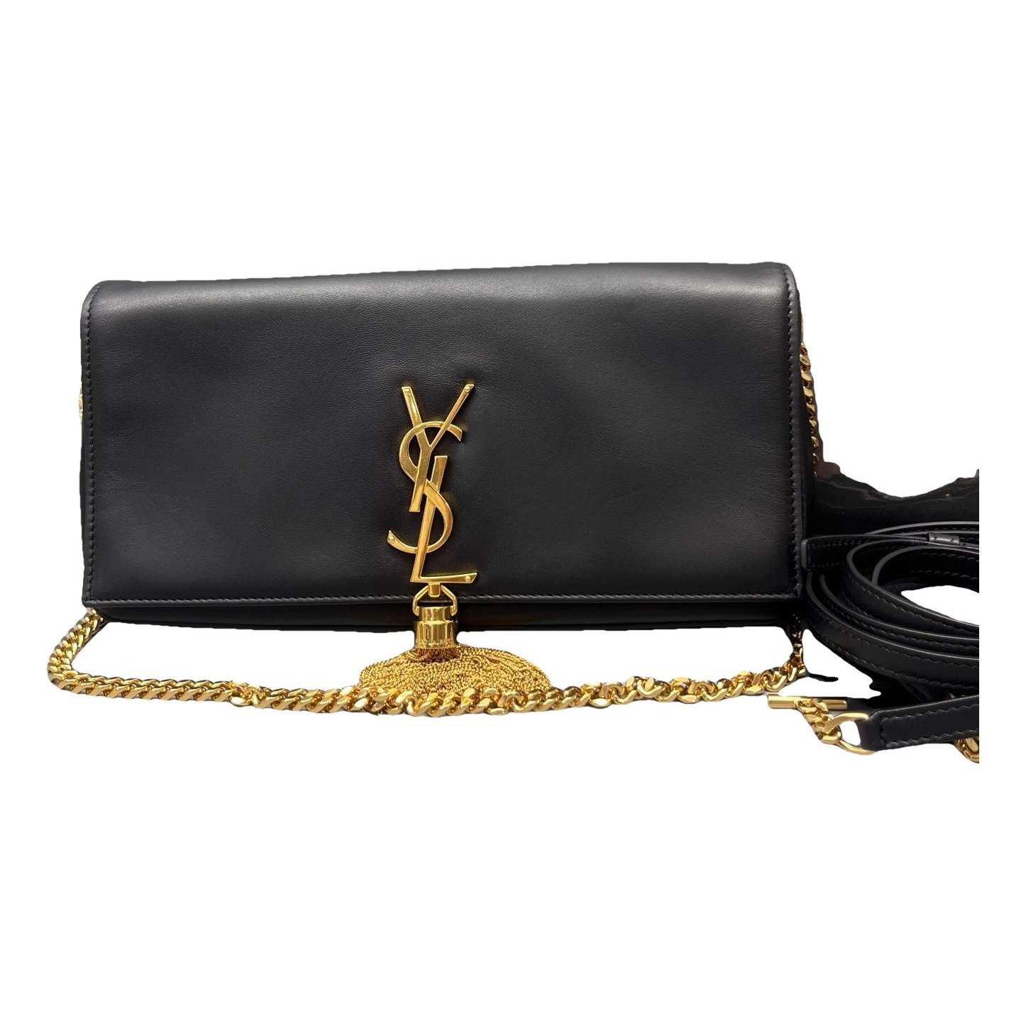Pompom Kate leather handbag