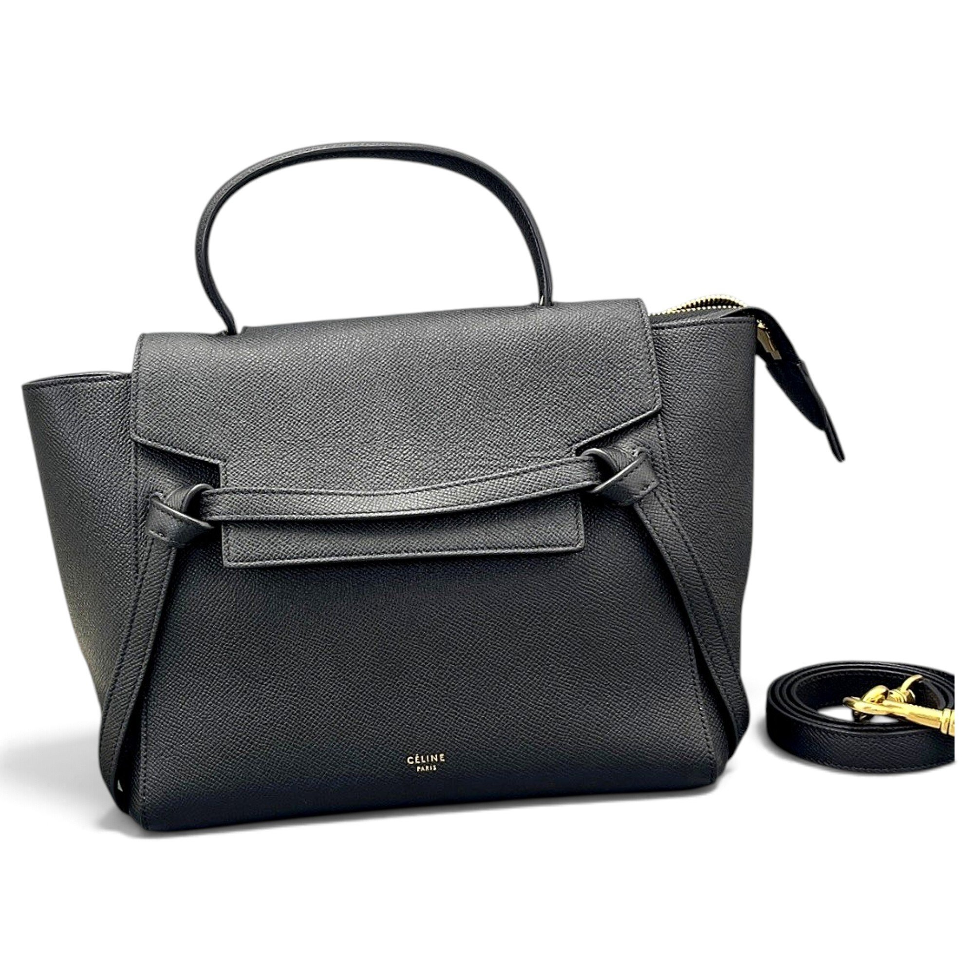 Belt leather handbag