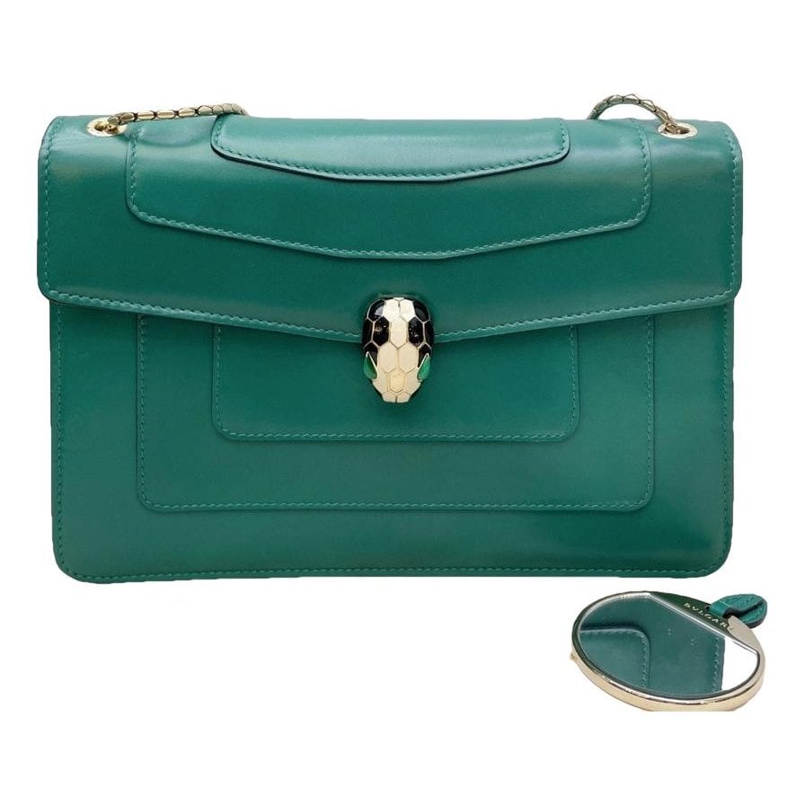 Serpenti leather handbag