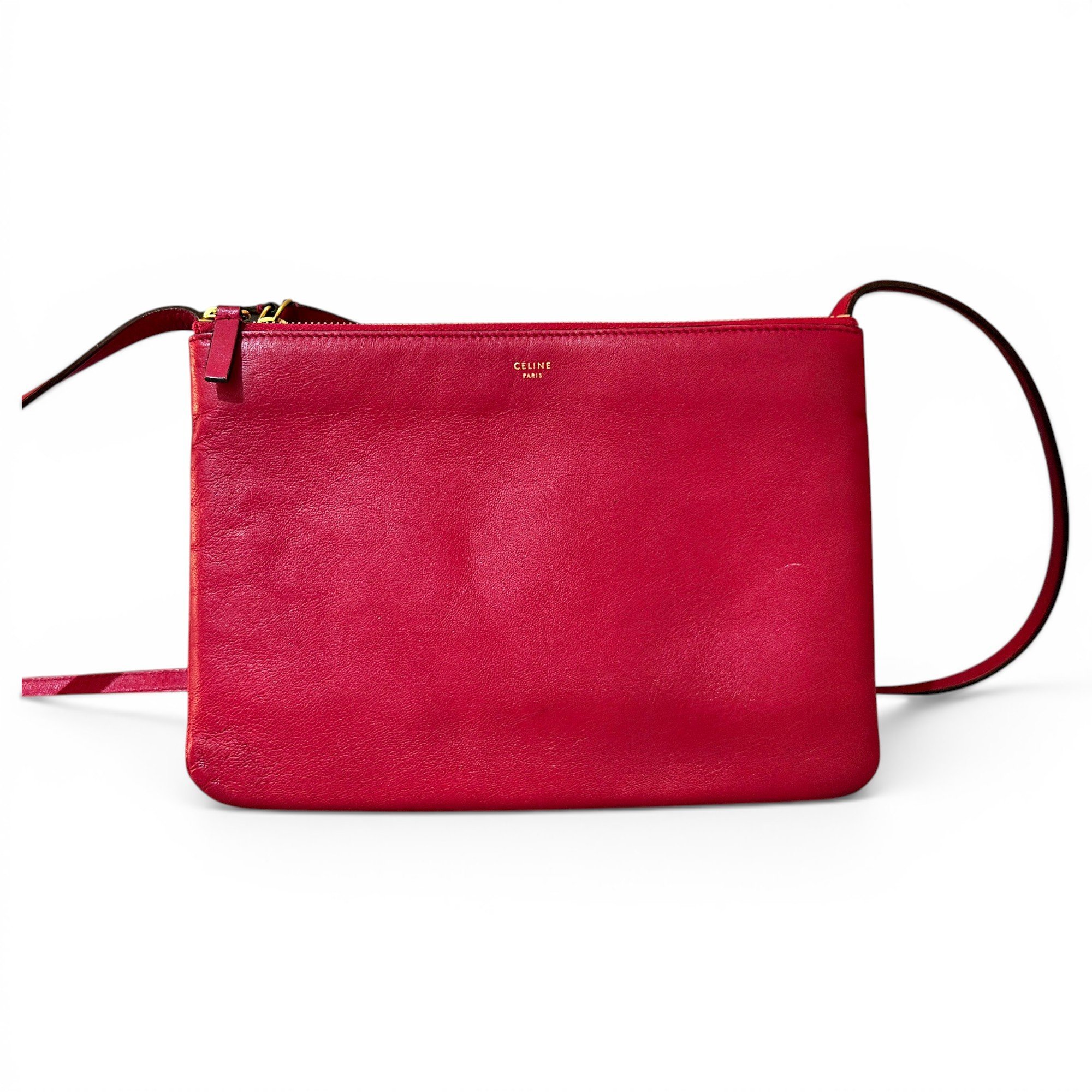 Trio leather crossbody bag