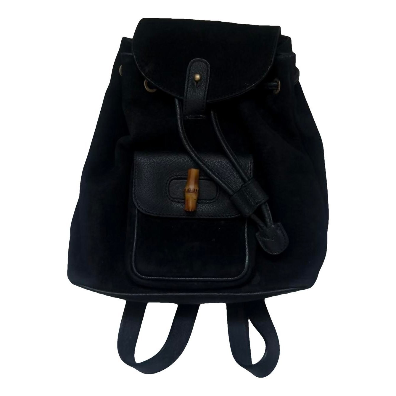 Vintage Bamboo leather backpack