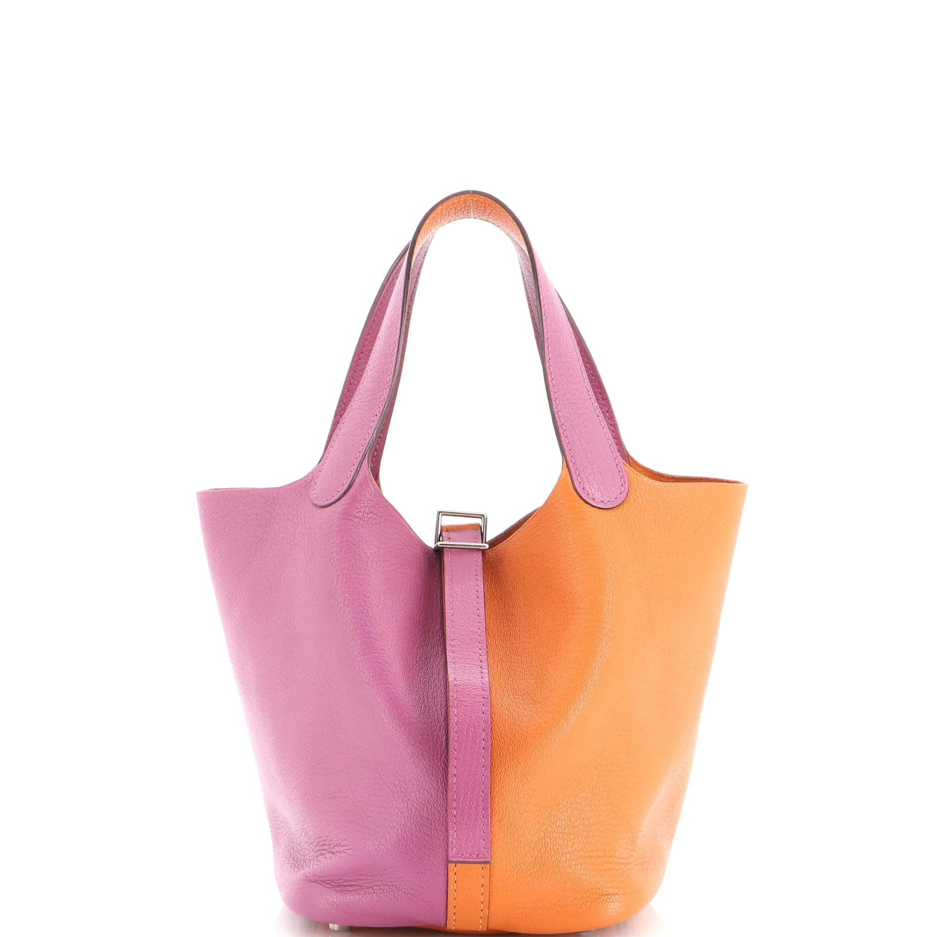 Picotin leather handbag