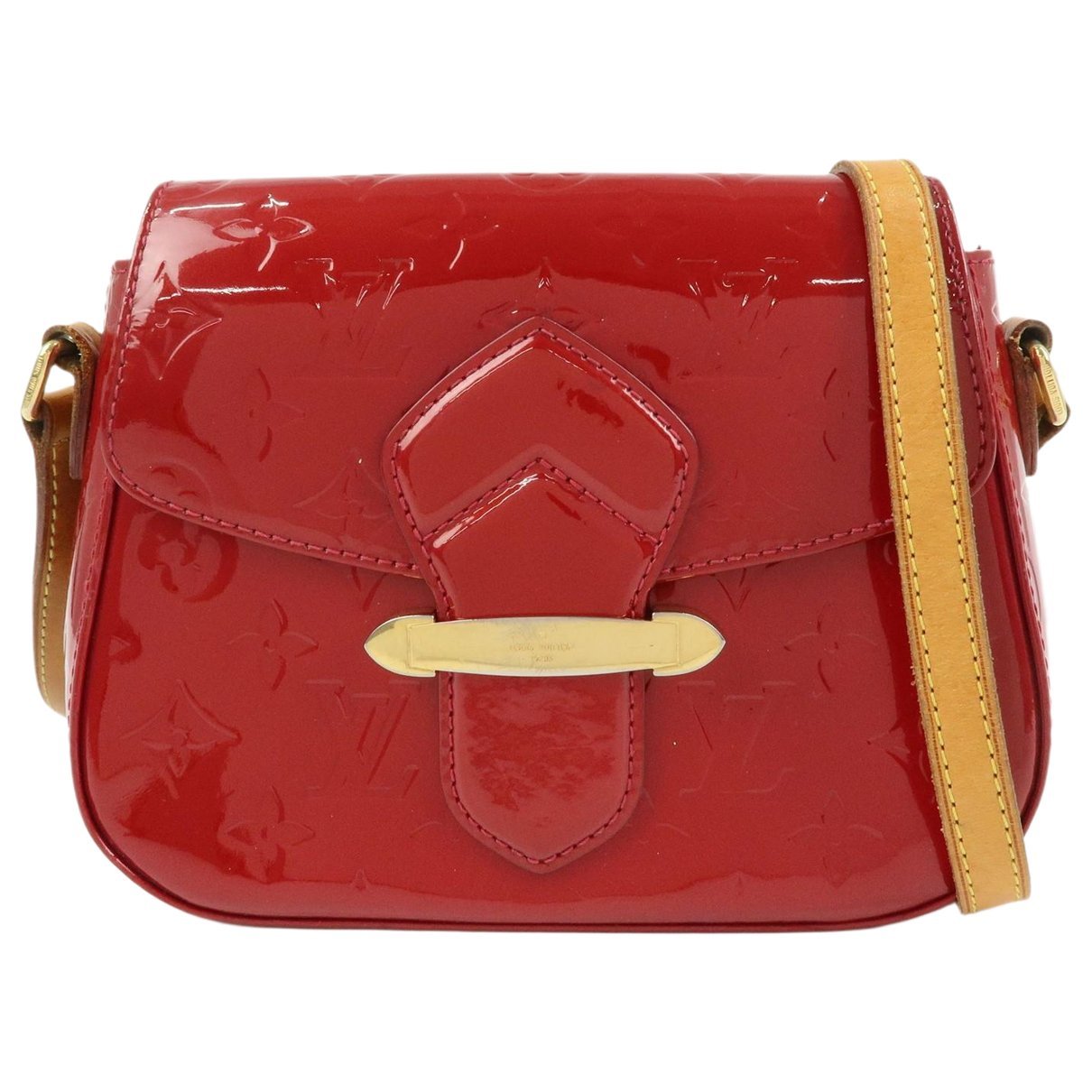 Bellflower patent leather handbag