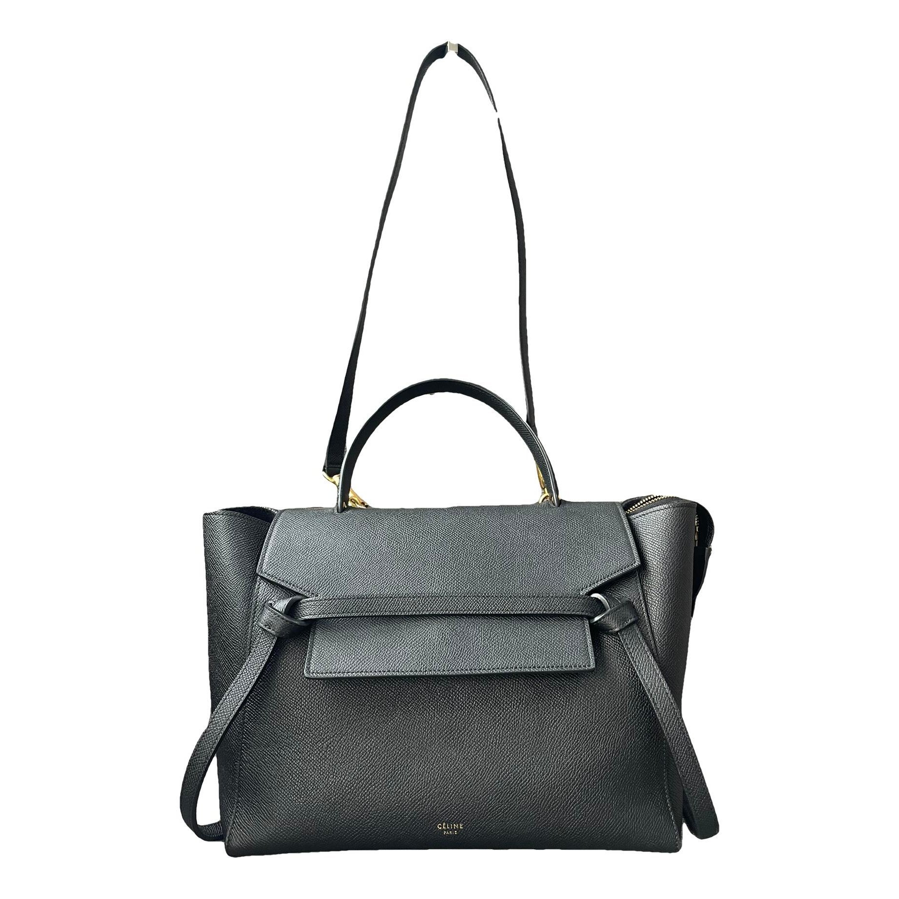 Belt leather handbag