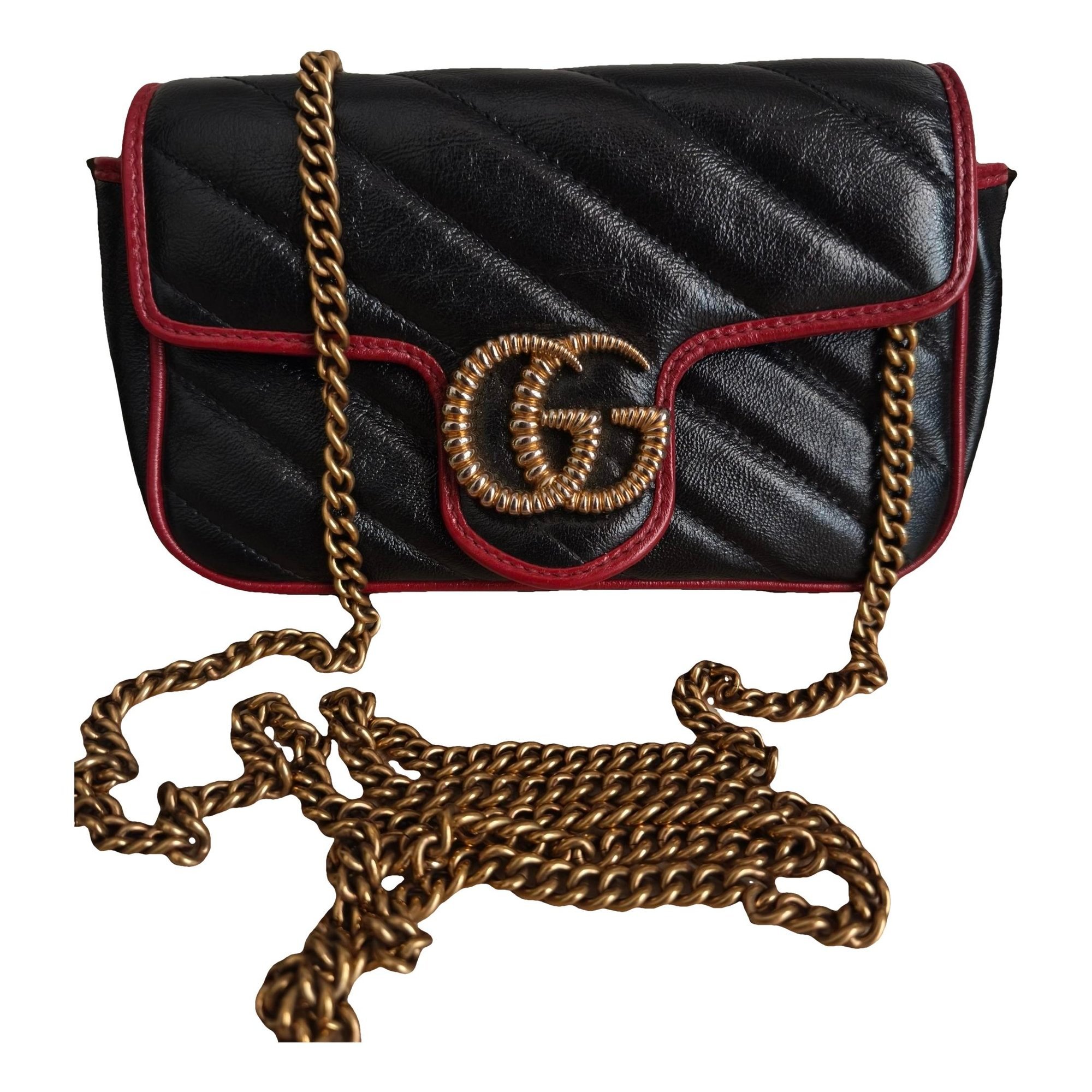 GG Marmont Flap leather crossbody bag