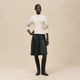 Buttoned sweater with "Ferronnerie" details