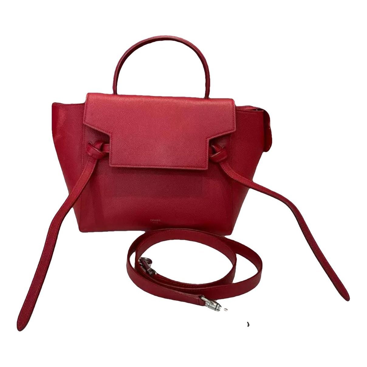 Belt leather handbag