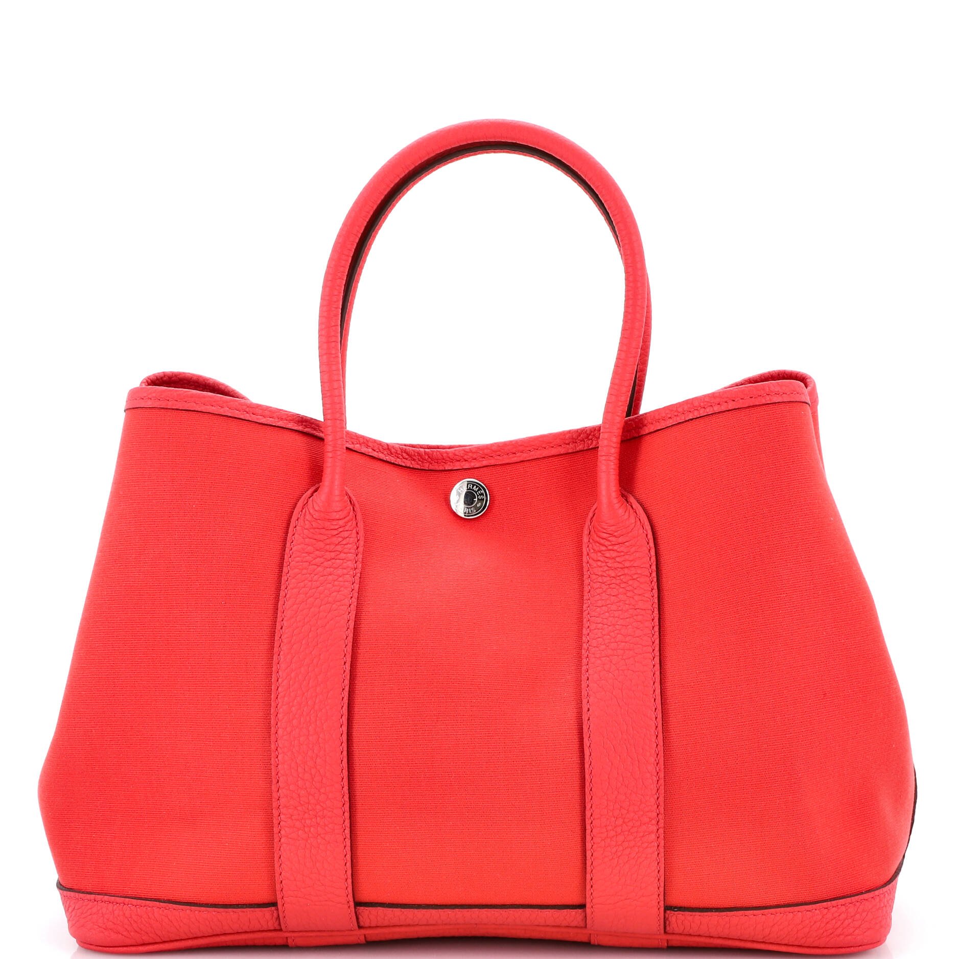 Hermes Garden Party Tote Toile and Leather 30