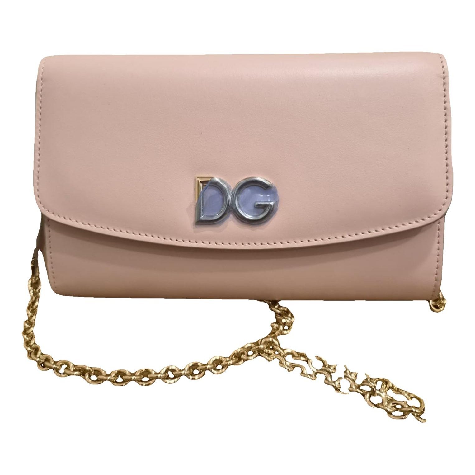 Leather clutch bag