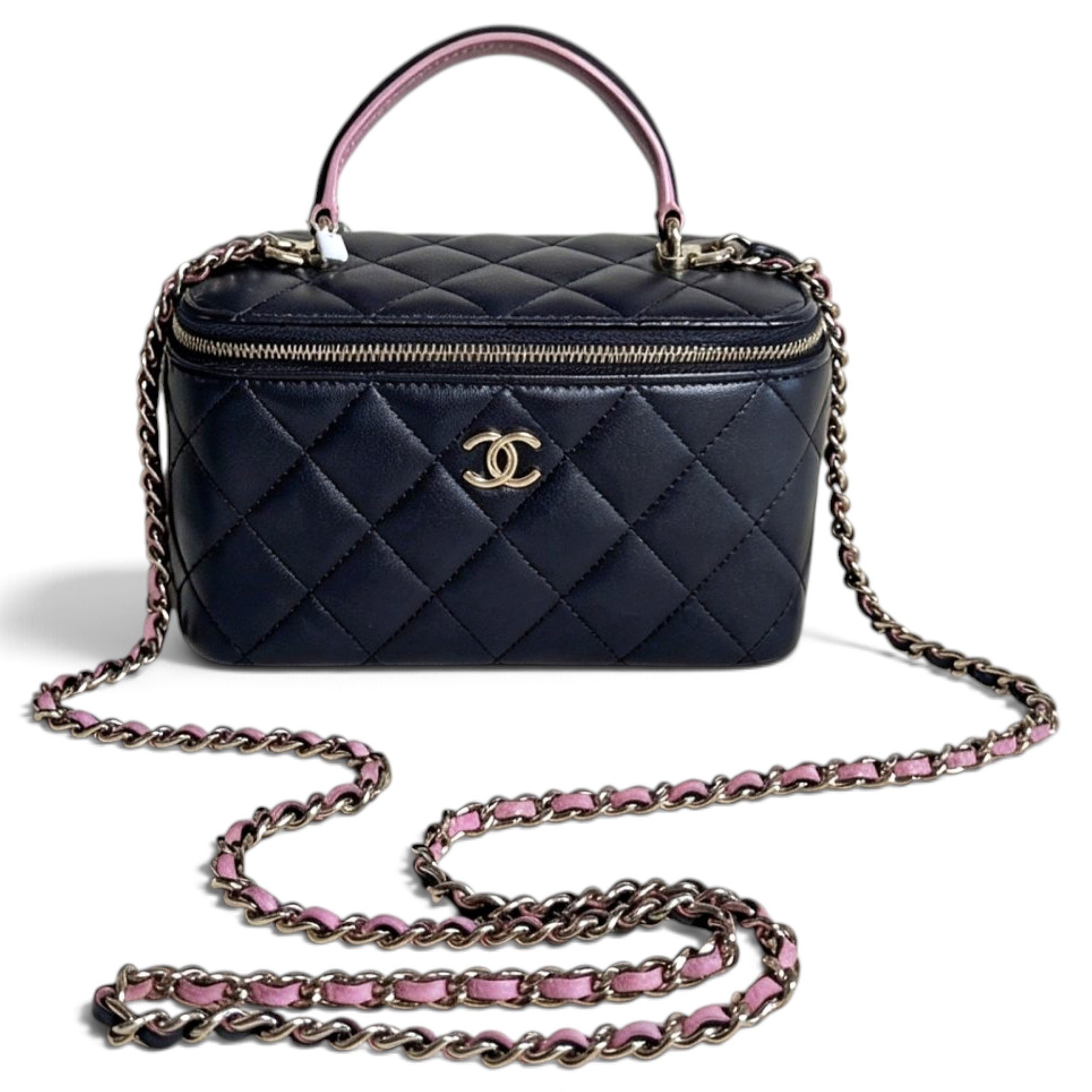 Trendy CC Vanity leather handbag