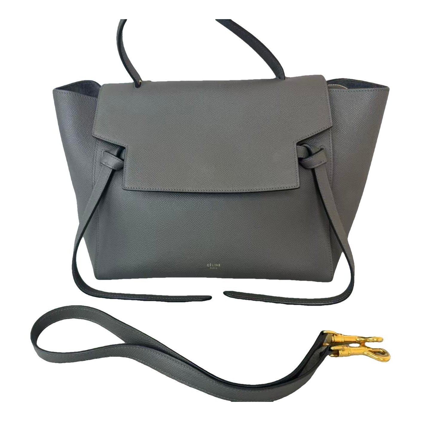 Belt leather handbag
