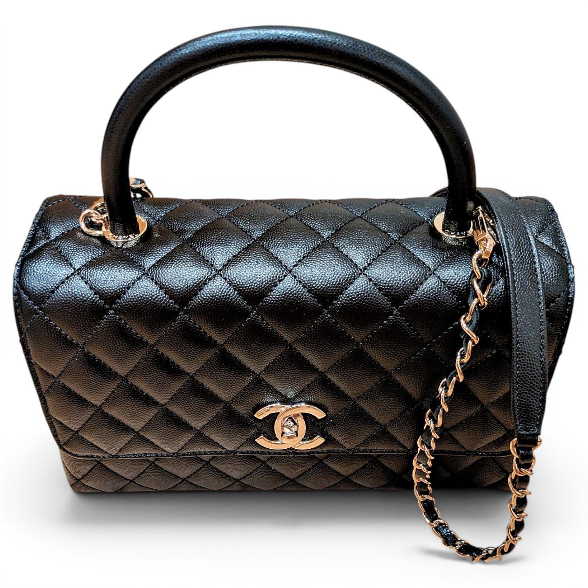 Coco Handle leather handbag