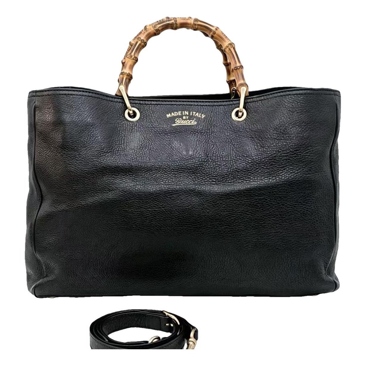 Bamboo Shopper leather tote