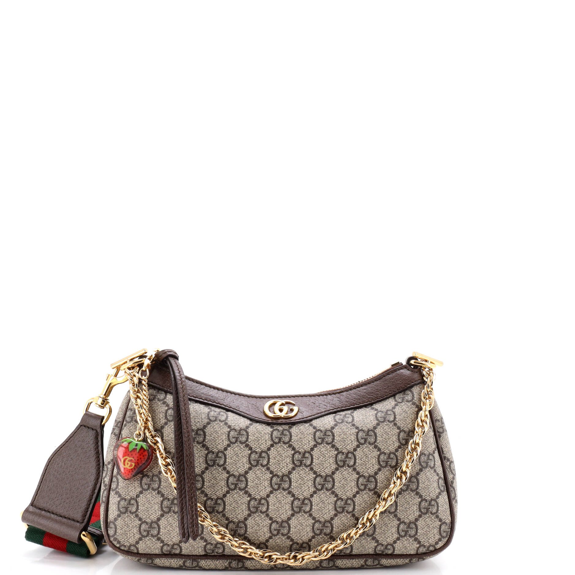 Ophidia Charm Shoulder Bag GG Coated Canvas Small