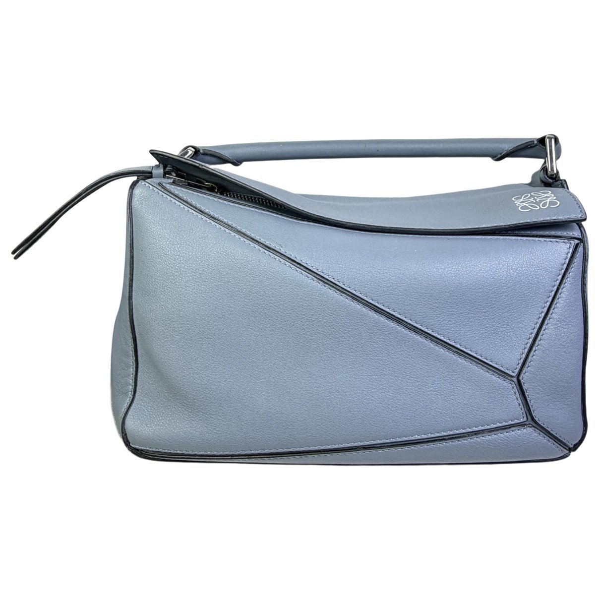 Puzzle leather handbag