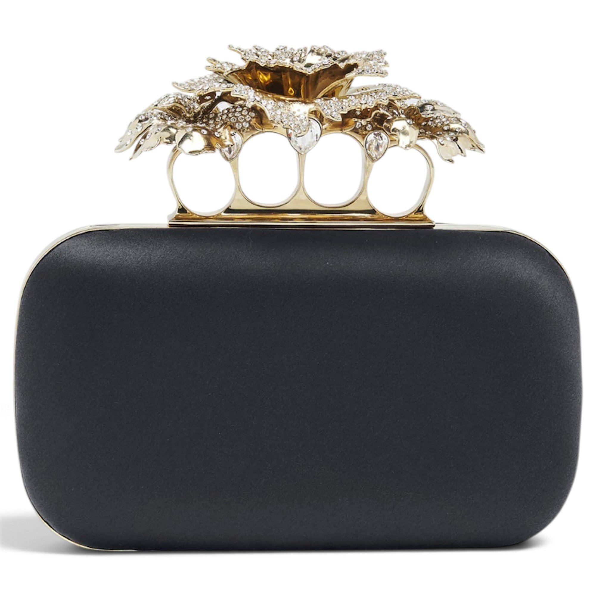 Alexander McQueen Knuckle silk clutch bag