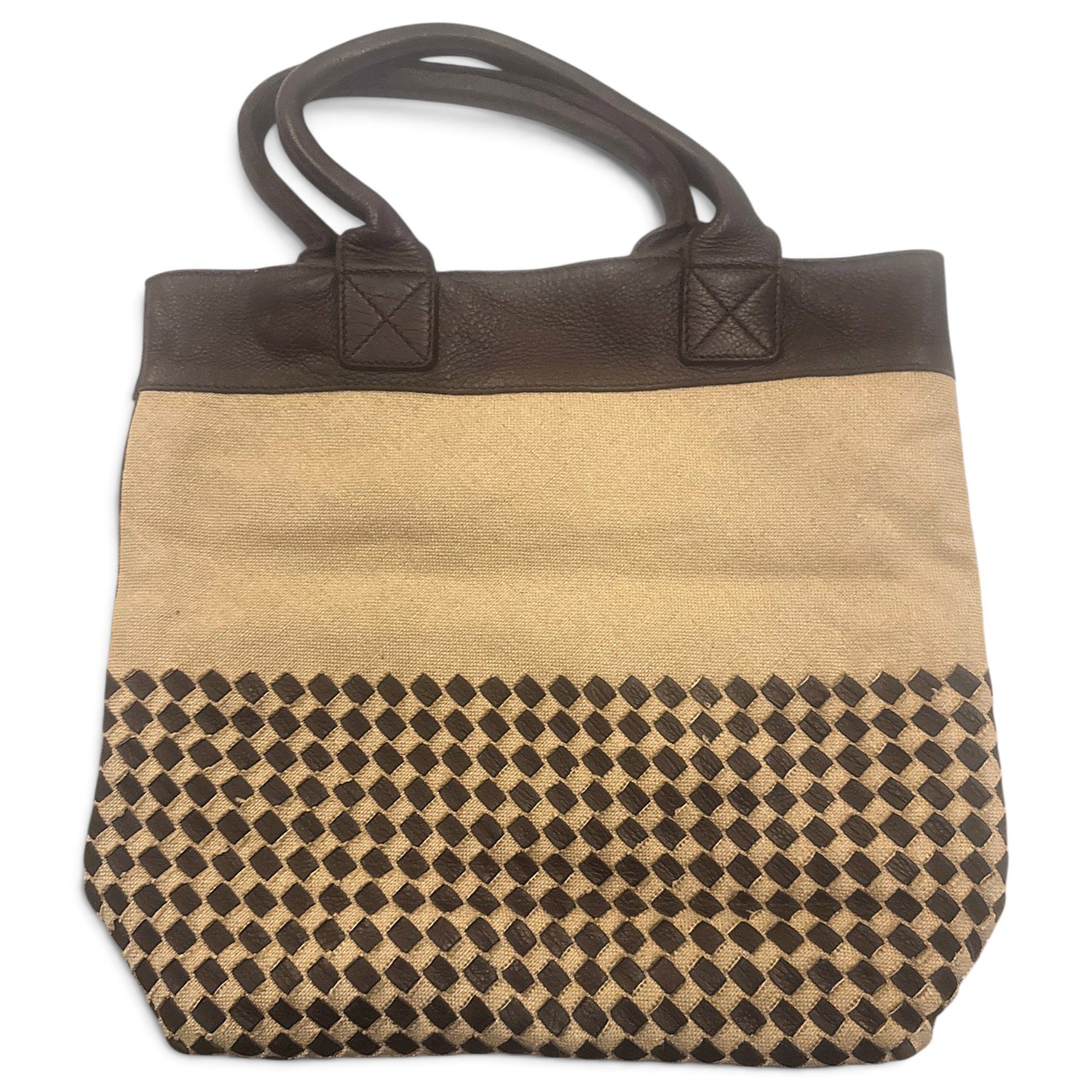 Leather tote