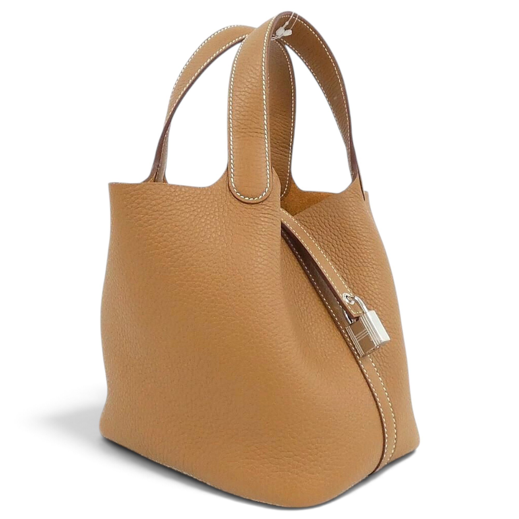 Picotin leather handbag